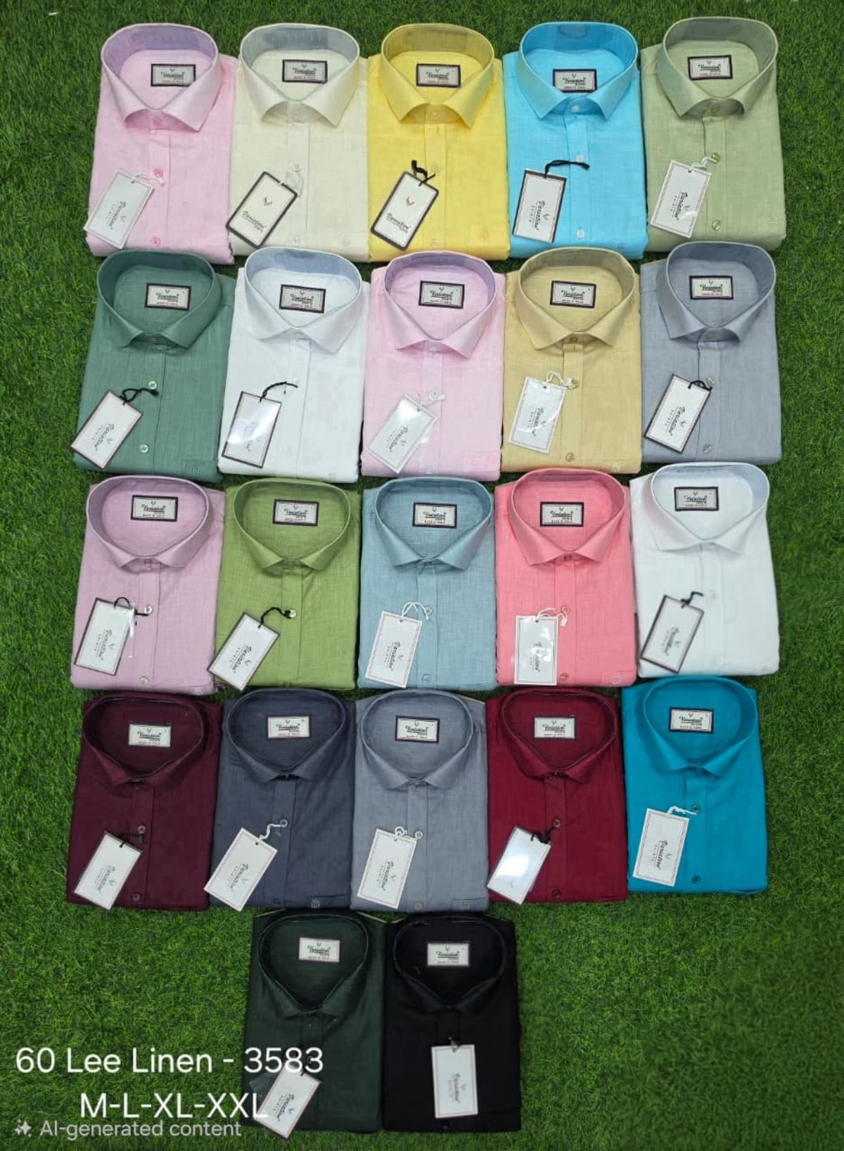 Variation Men's Shirts- 60s Lee Linen 3684