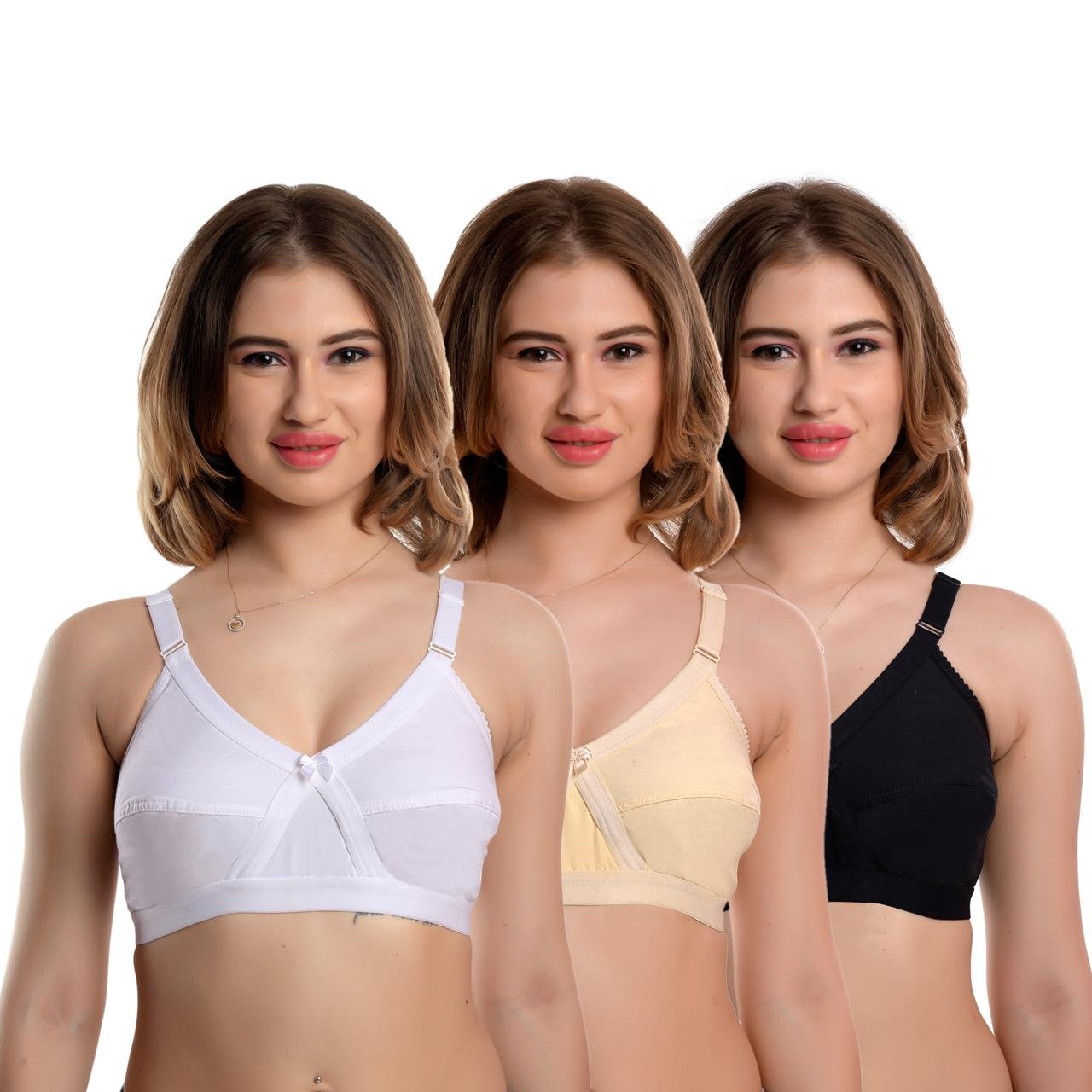 Teusy Women Cotton Bra Set