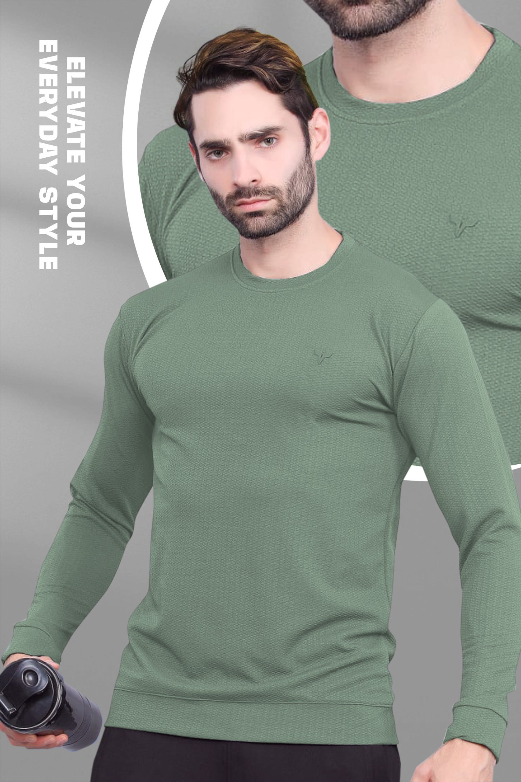 BRAND :-MagicFit  MENS Full Sleeve Round Neck with Tshirt in Vespa Fabric,1620/1976 2XL