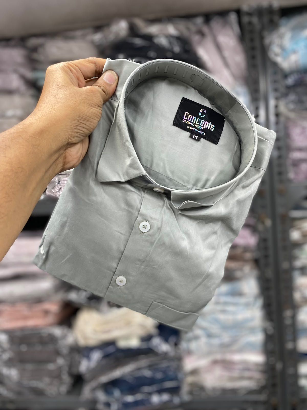Concepts Men's Partywear Satin Full Sleeve Shirts
