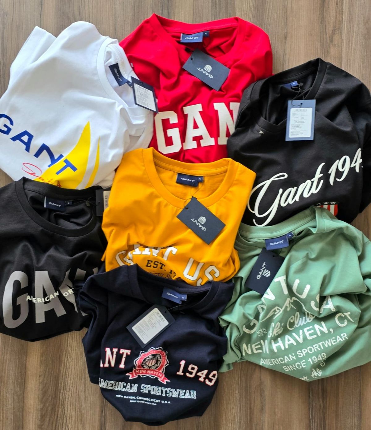 GANT MENS ROUND NECK T SHIRTS M TO 2XL