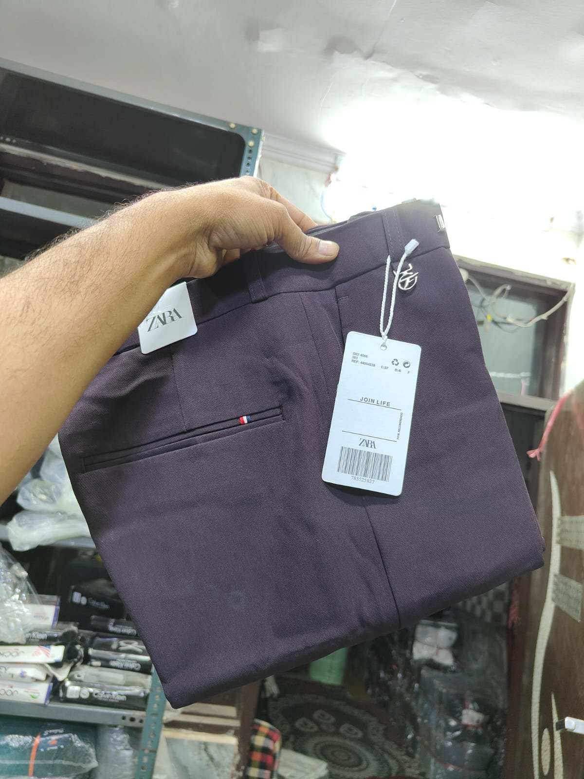 Shafin Men's Bootcut Japnese Pants-Violet