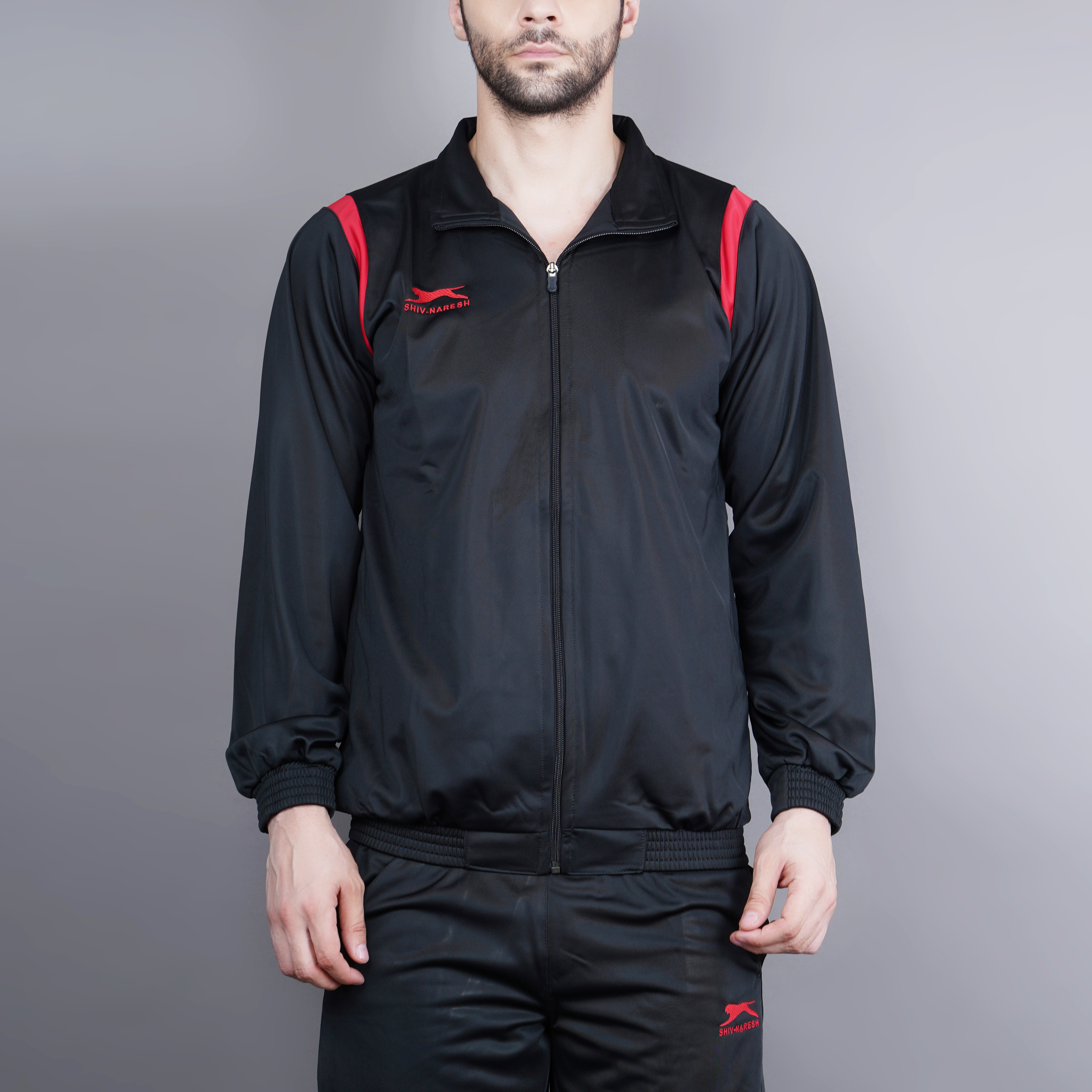 Men's Tracksuit  428A-TP-Black/Red-M