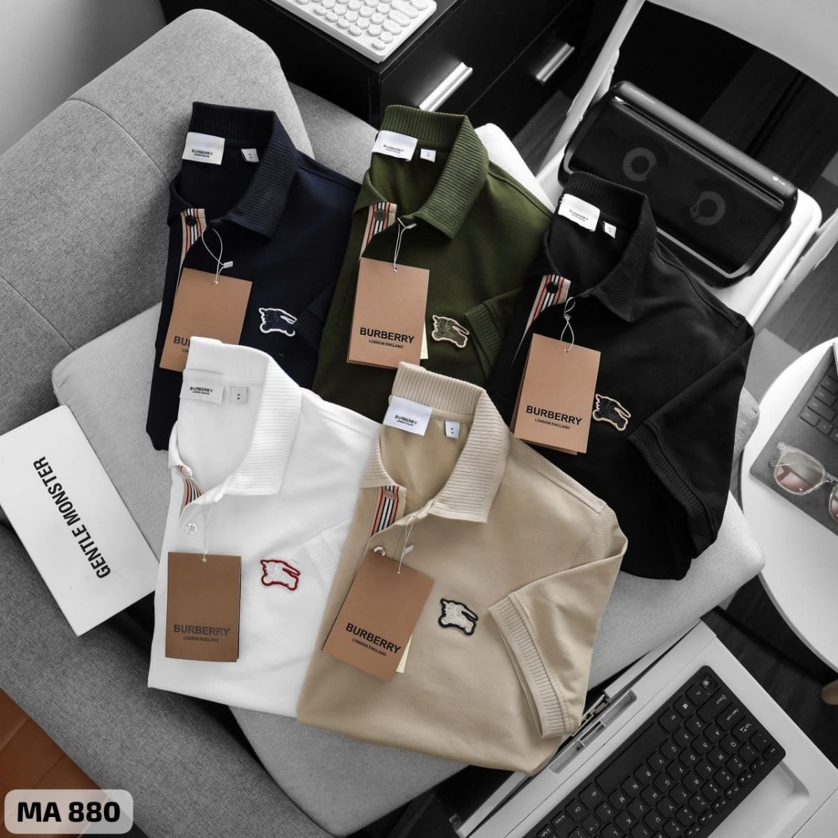 BURBERRY MENS PREMIUM POLO SHIRTS M TO 2XL