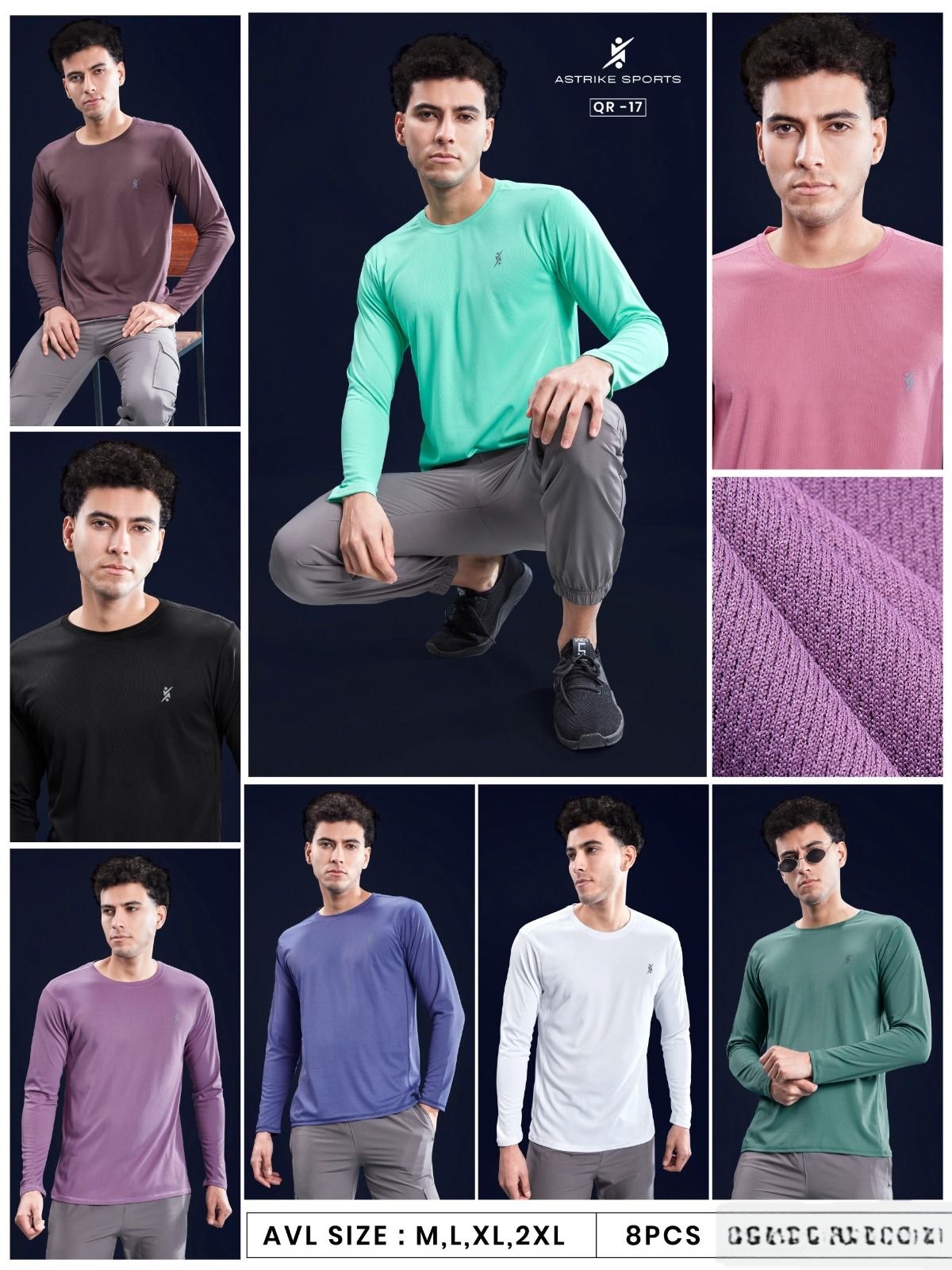 Men's T-Shirts Set- QR-17