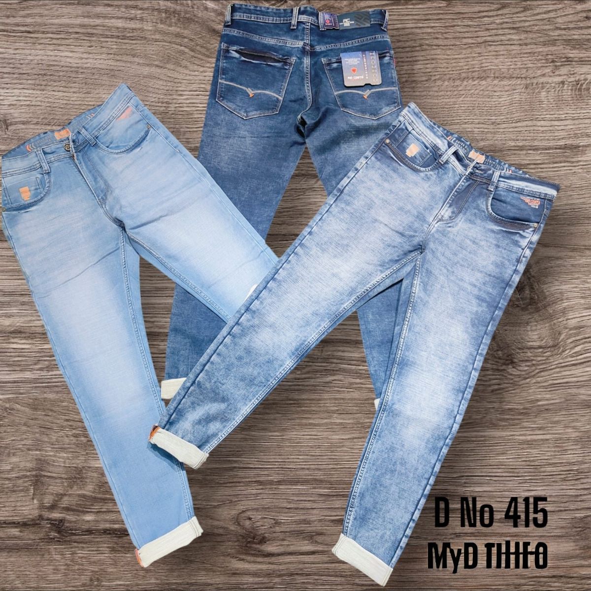 Rio Costa Men's Premium Pure Cotton Narrow Fit Jeans- 415
