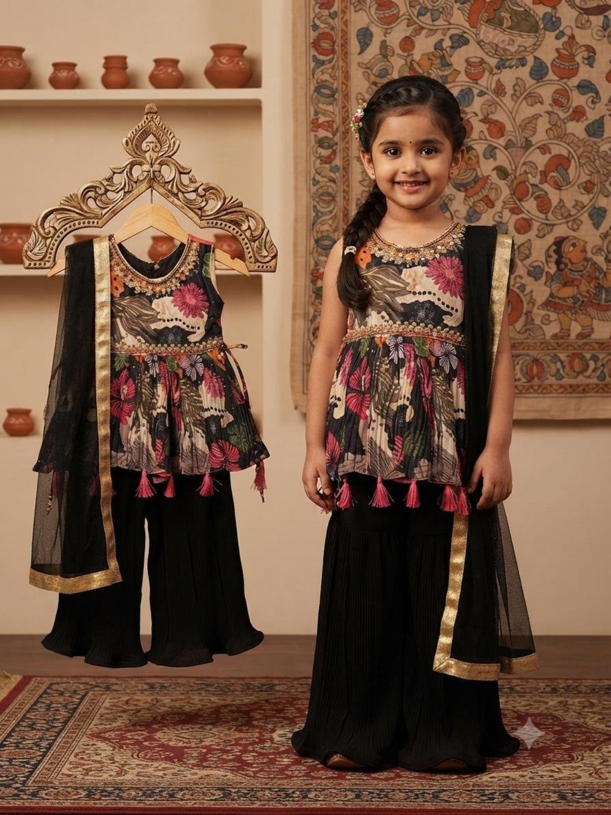 SG Fashion Girls Top Sharara set (22-32)