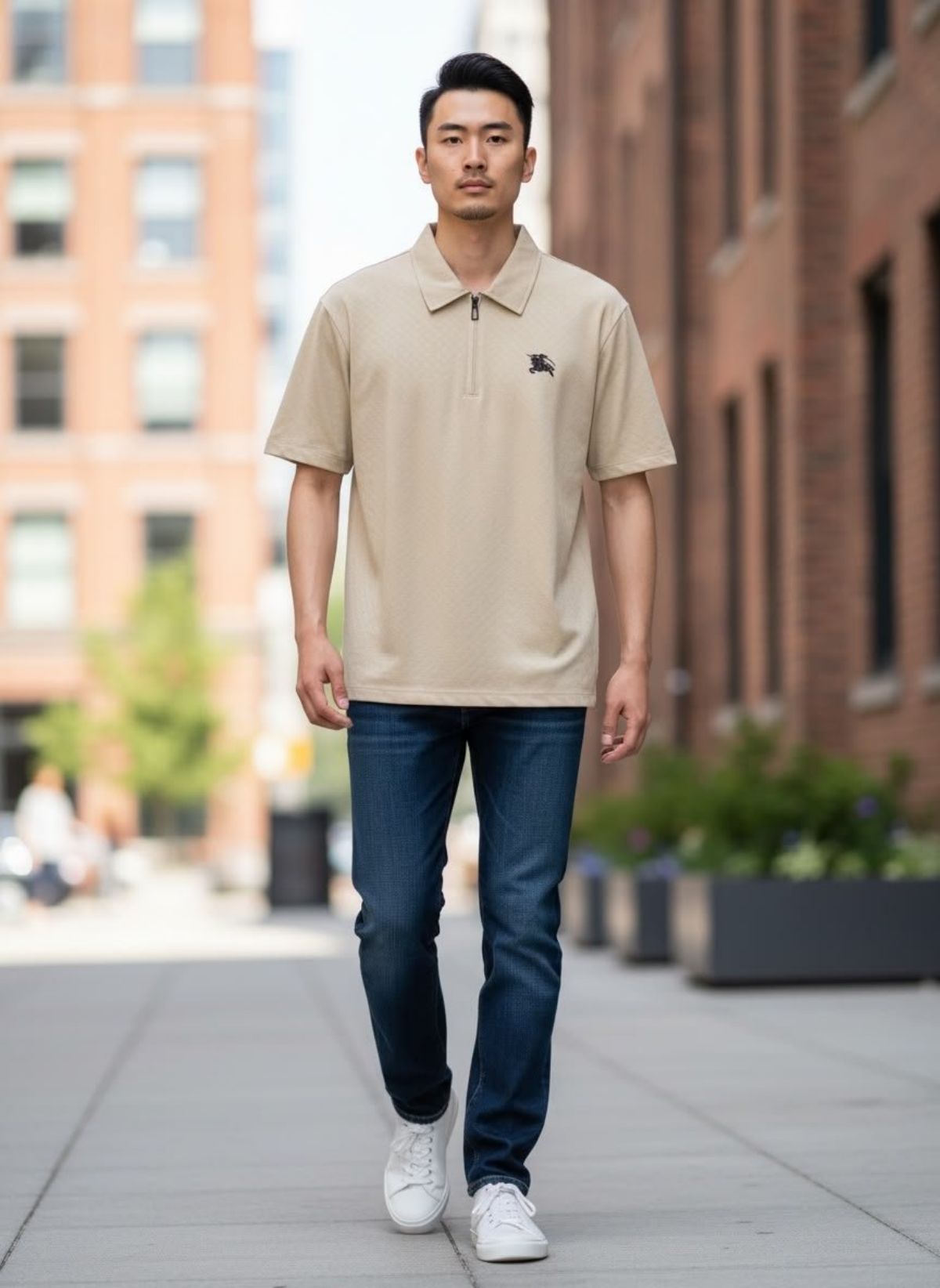 Men's Cotton knitted Lycra Collered Half Sleeves T-shirts