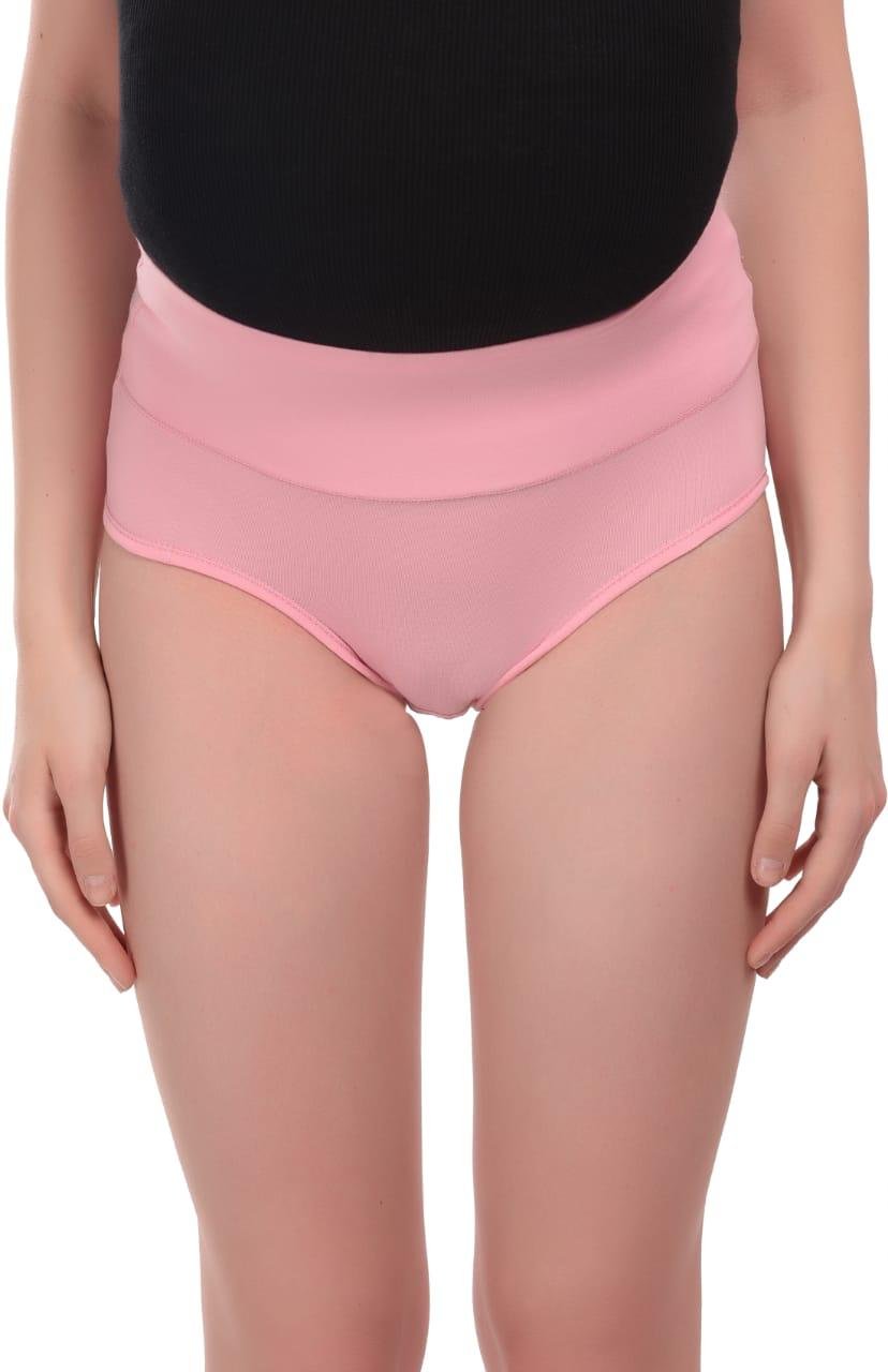 Teusy Woman High Waist Maternity Panty set-Pink