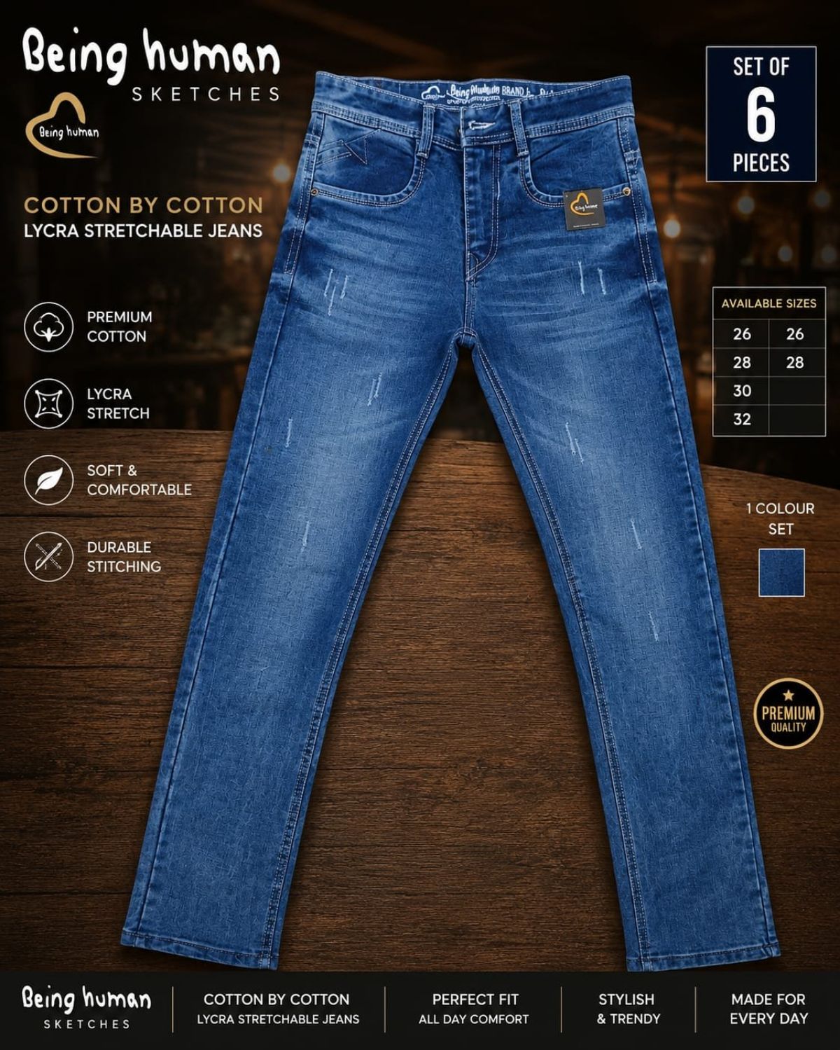 Updry Men's Denim Jeans