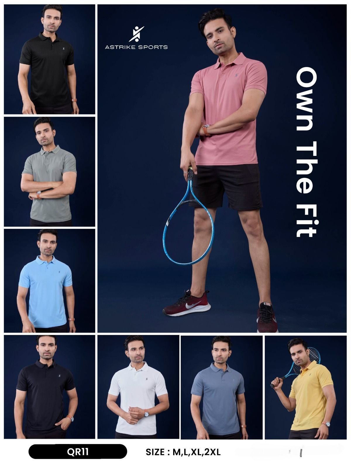 Men's T-Shirts Set- QR-11