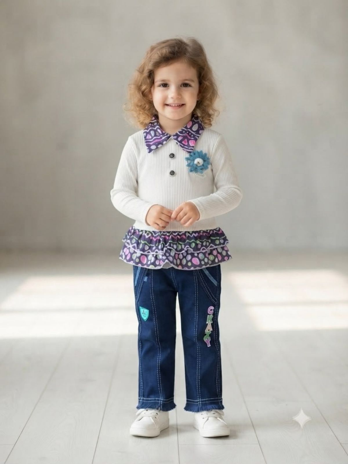 SG Fashion Kids girl top bottom Set