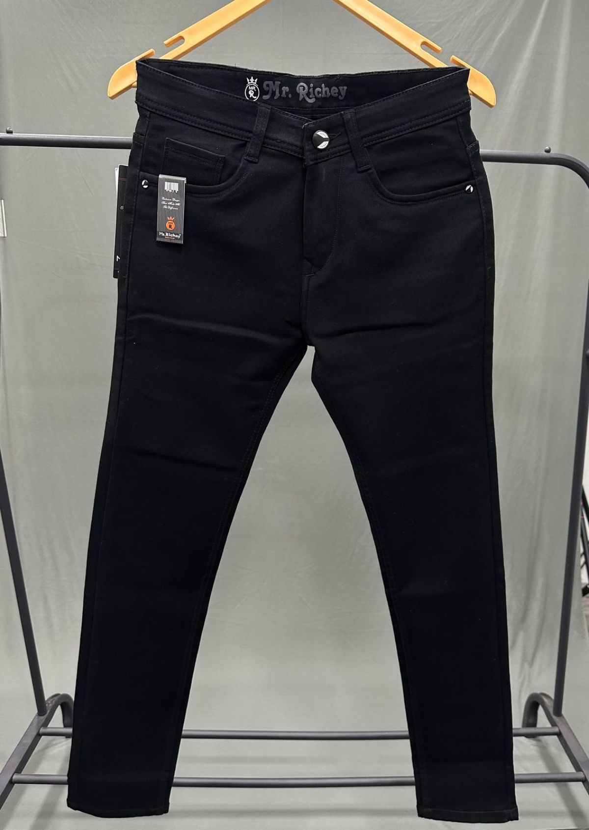 VBC Men's Black  Jeans Mr Richey Black (36)