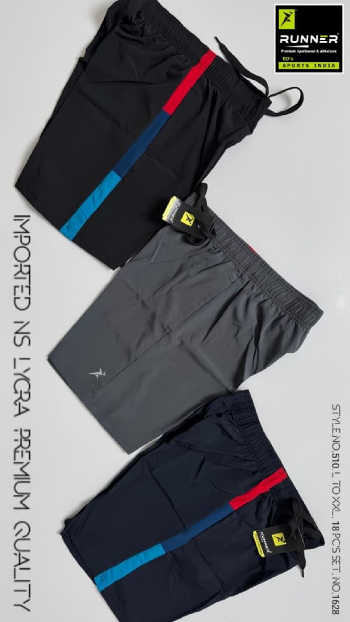 RUNNER Men's Sports Shorts Set D No-510