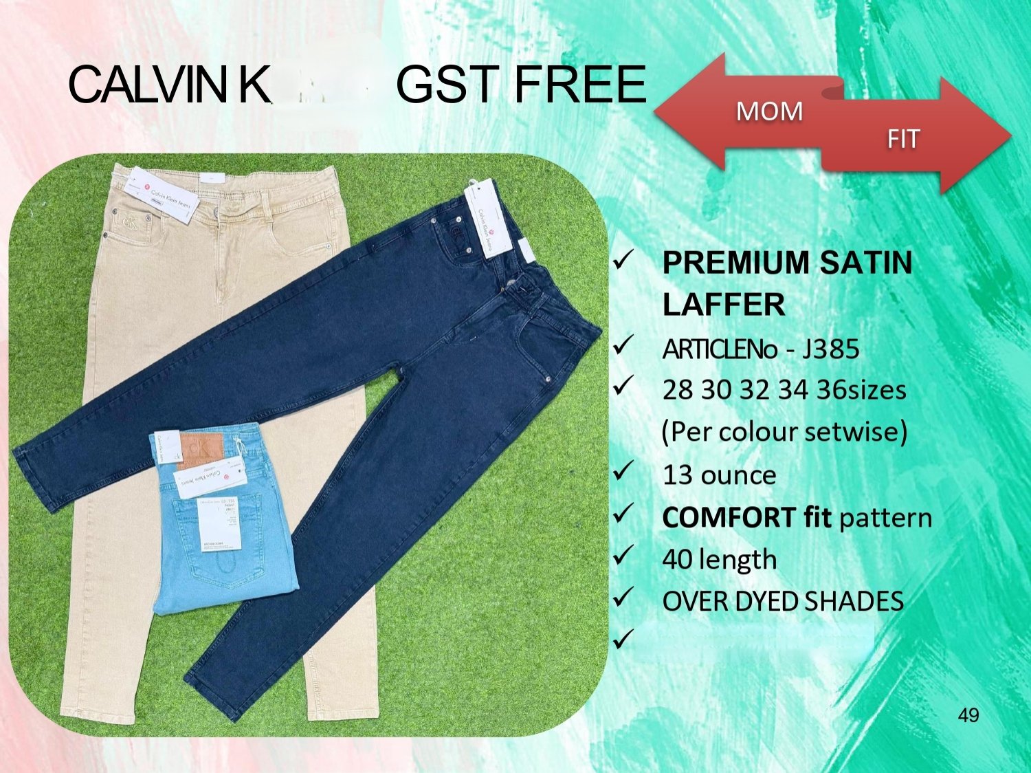 Men's Denim Jeans- CALVIN K