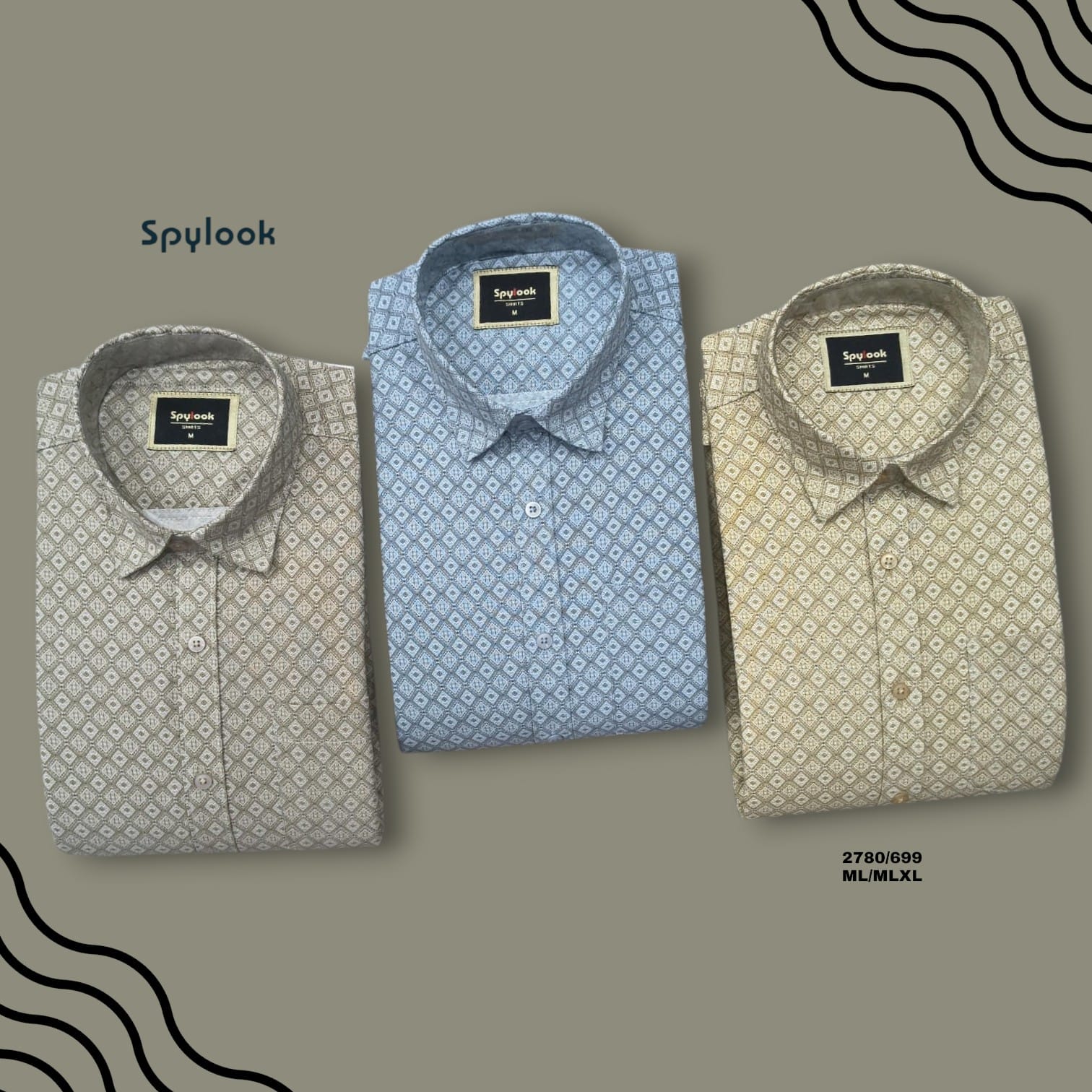 ML CREATION SPYLOOK PRINT SHIRT 2780
