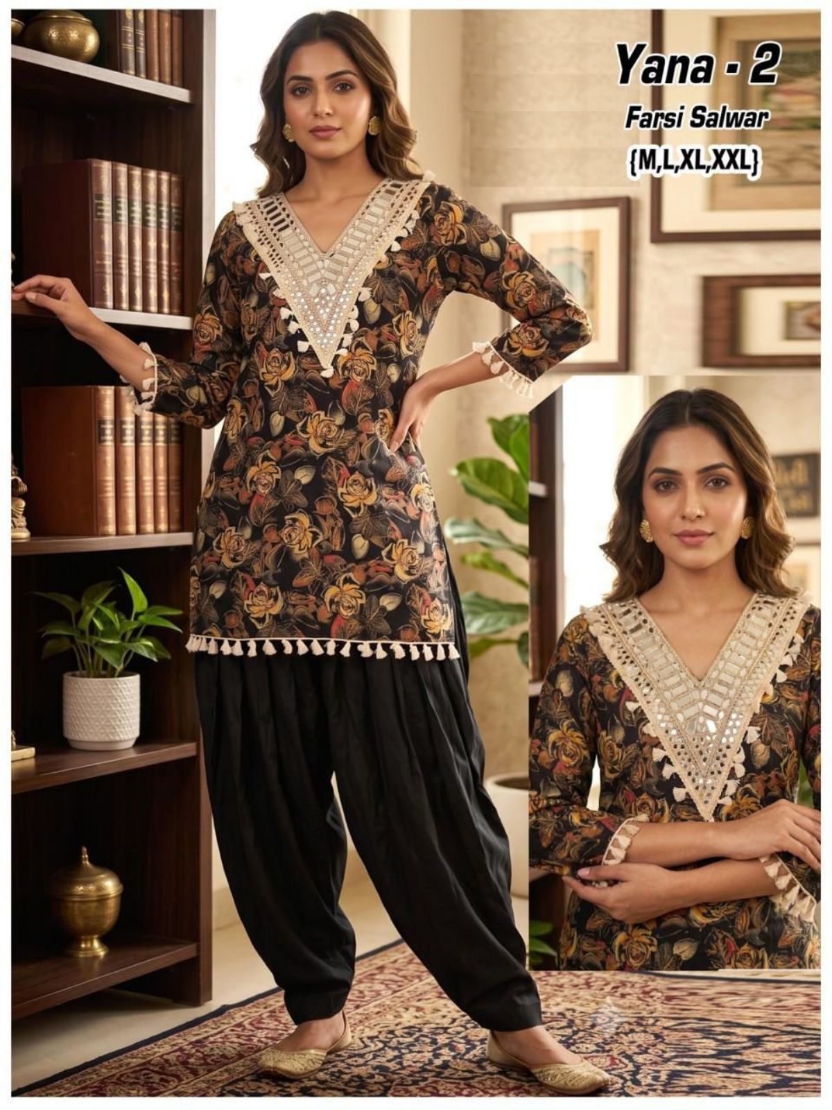 Women's Ethnic Wear Farsi Salwar  Suit- Yana-2