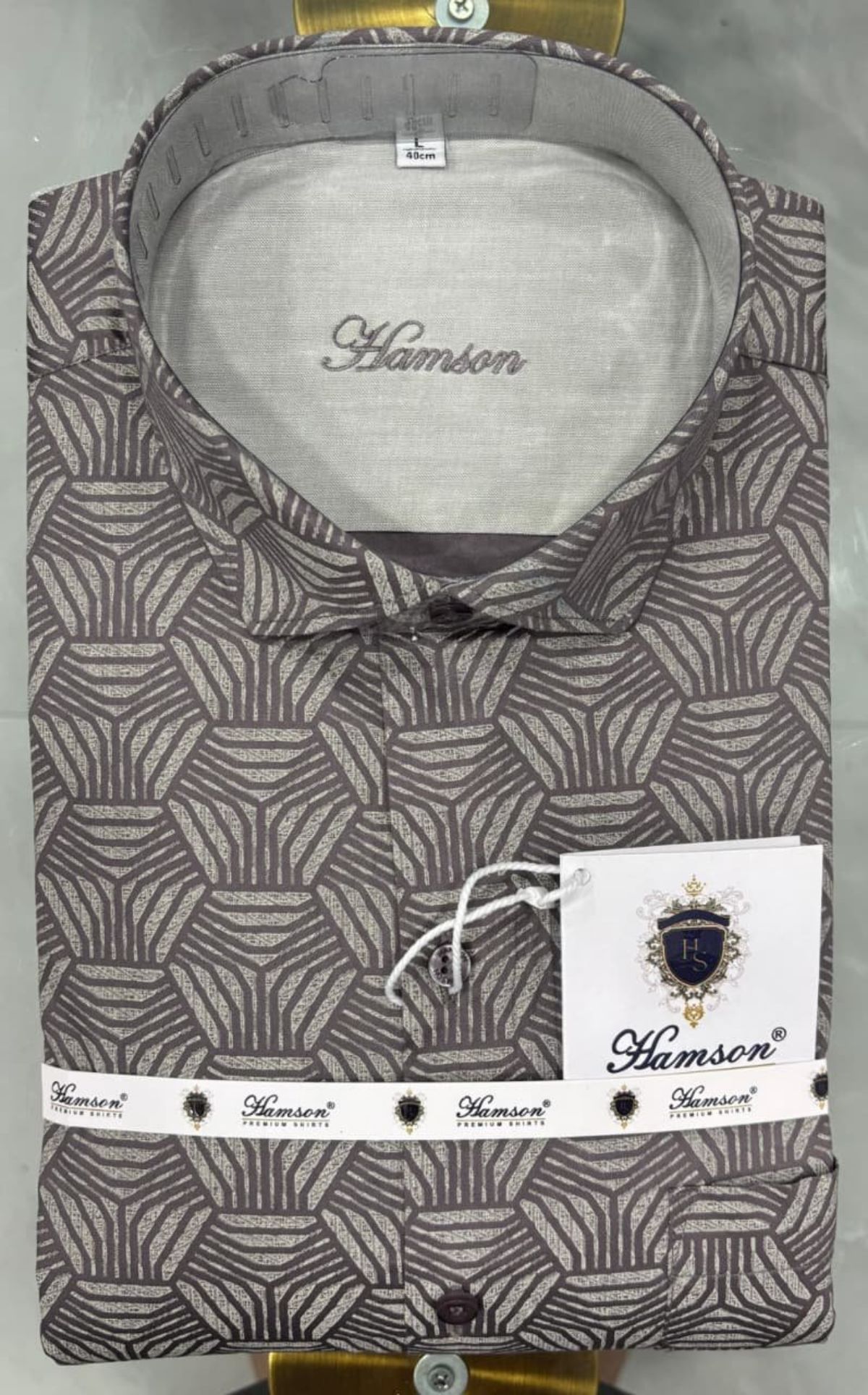 Hamson 100% Giza Cotton Printed  Men's Shirts