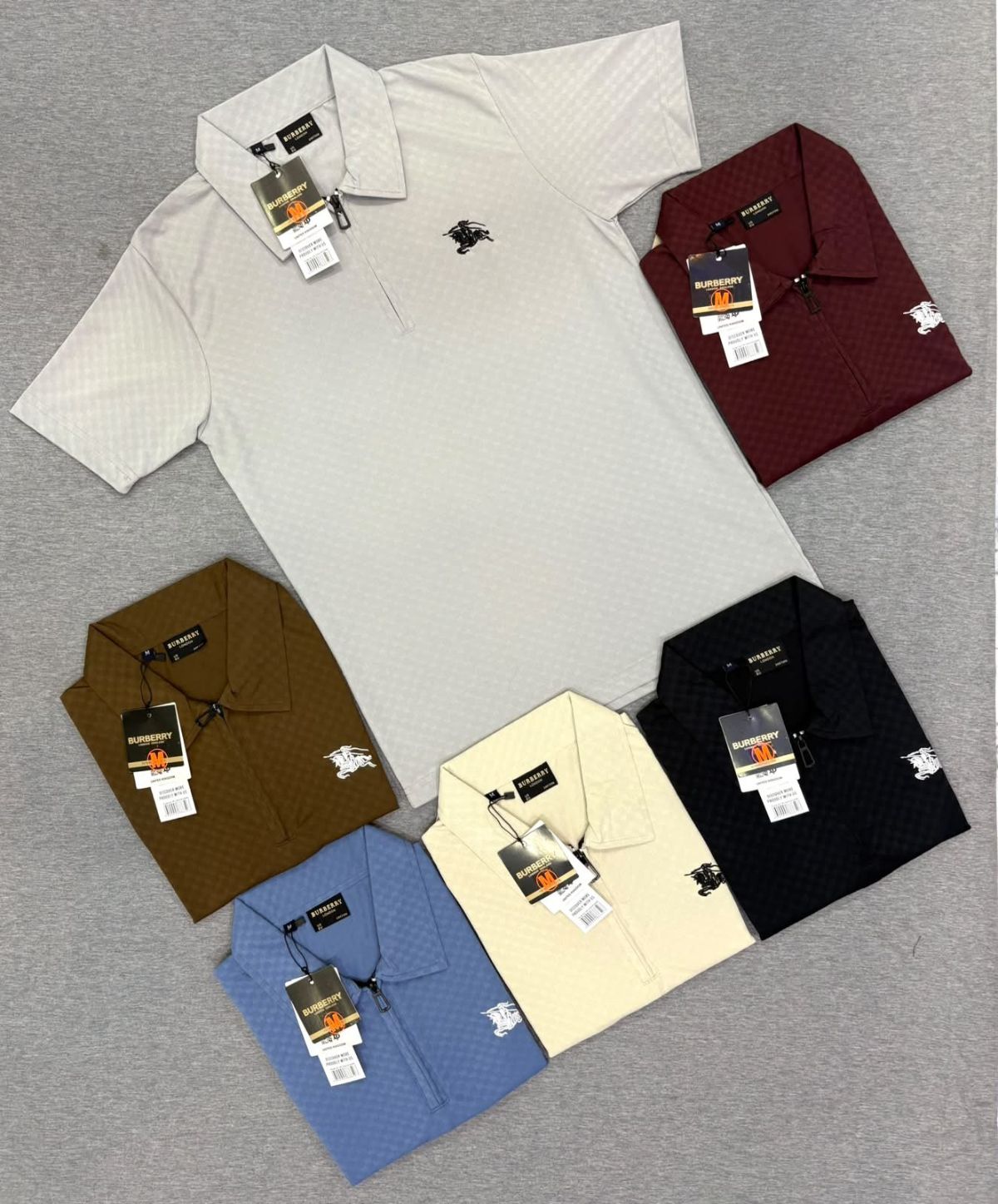 Men's Cotton knitted Lycra Collered Half Sleeves T-shirts