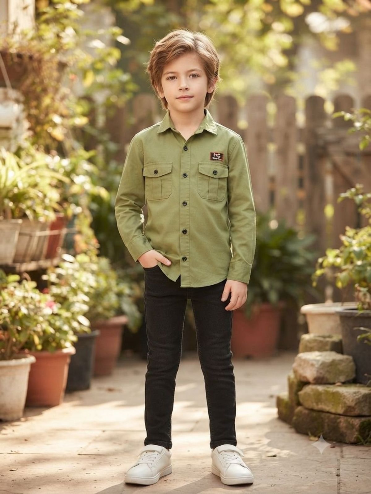 SG Fashion Kids Boys Shirts Set