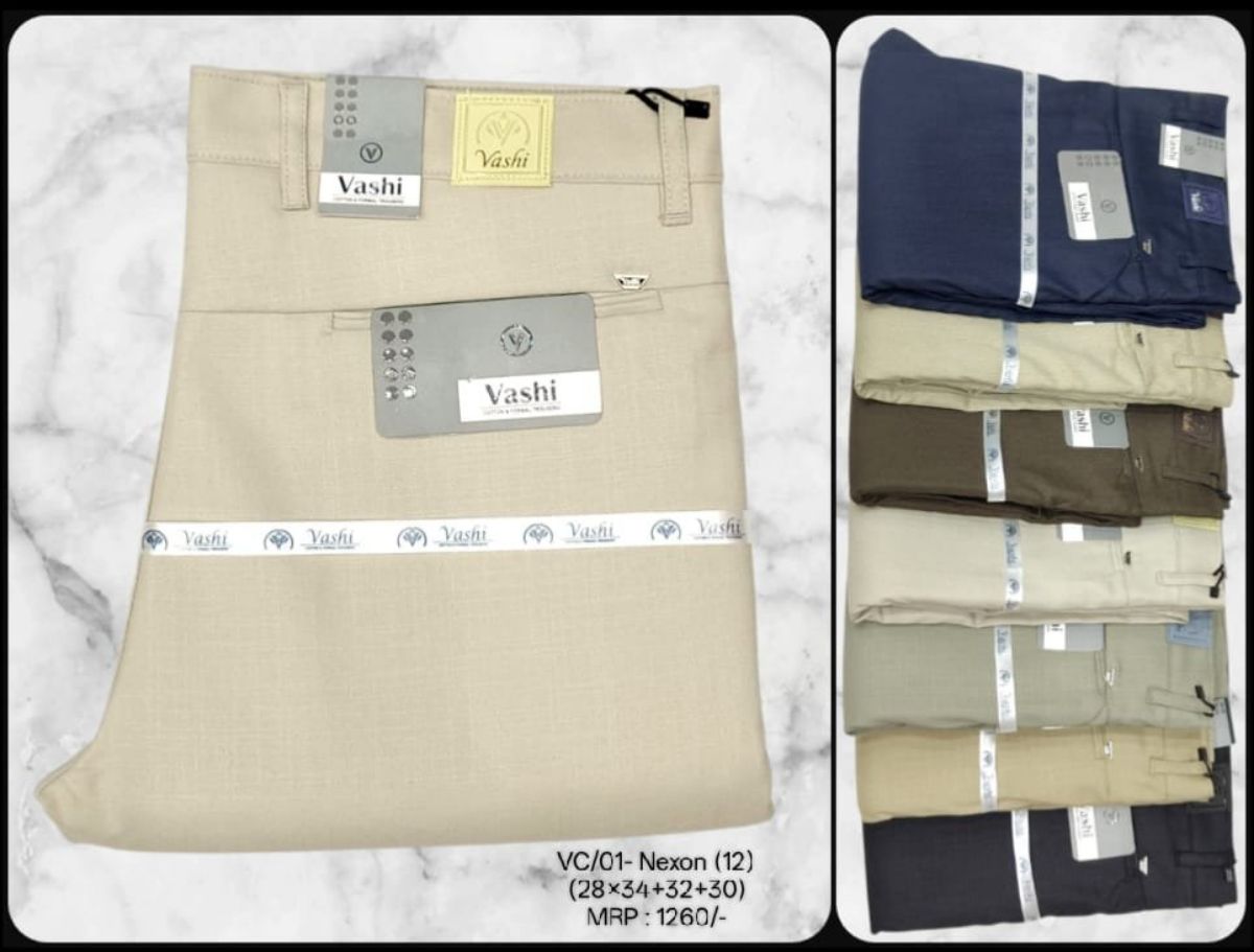 Trouser For Men's - VC/01- Nexon (12) Cotton Trouser