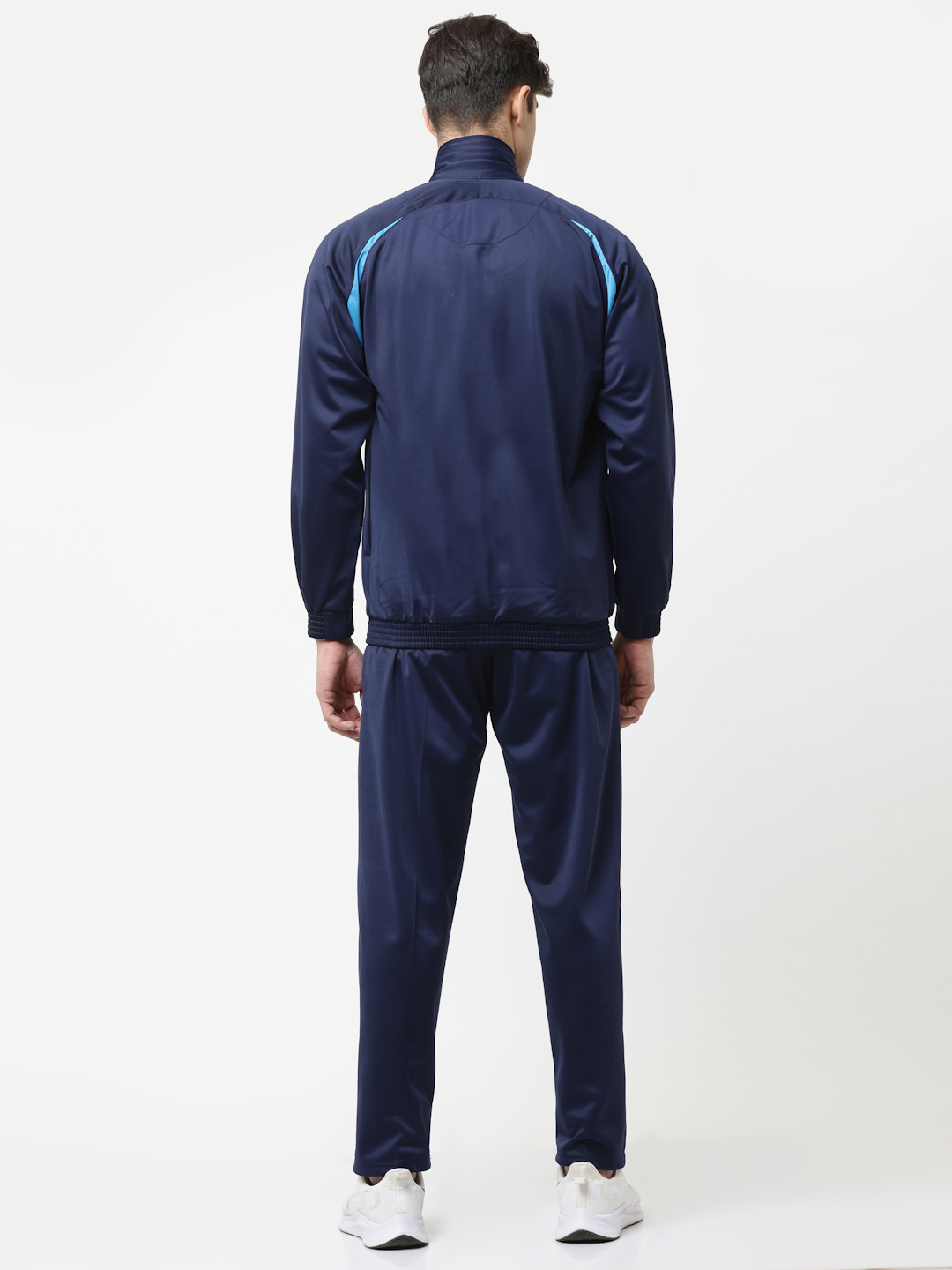 Men's Tracksuit  435A-TP-Navy/Cyan/White-M