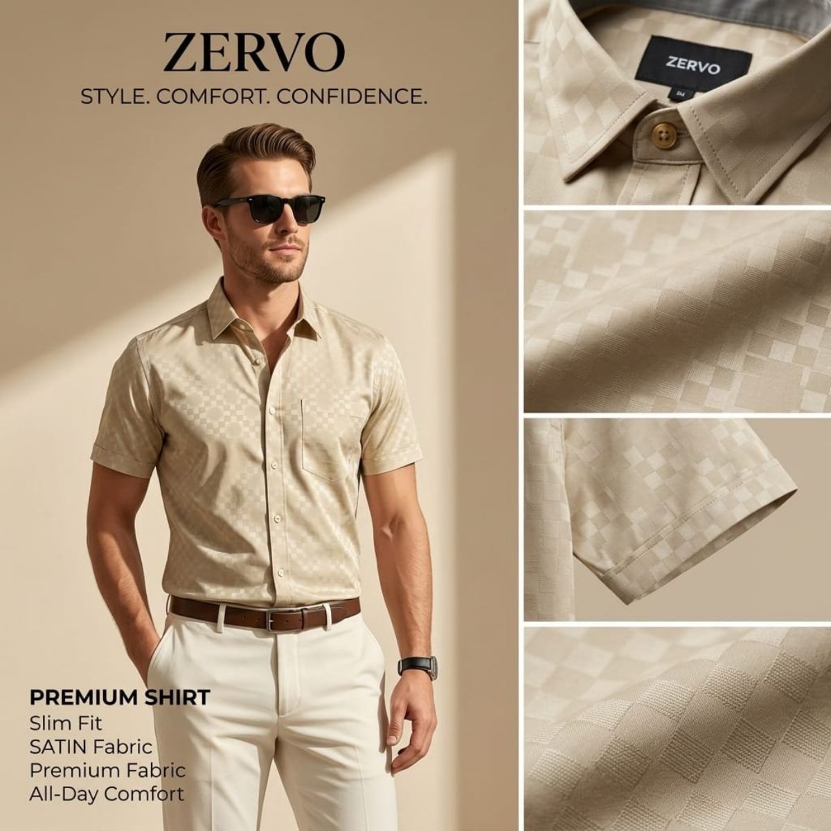 Zervo Men's Cotton Printed Shirts