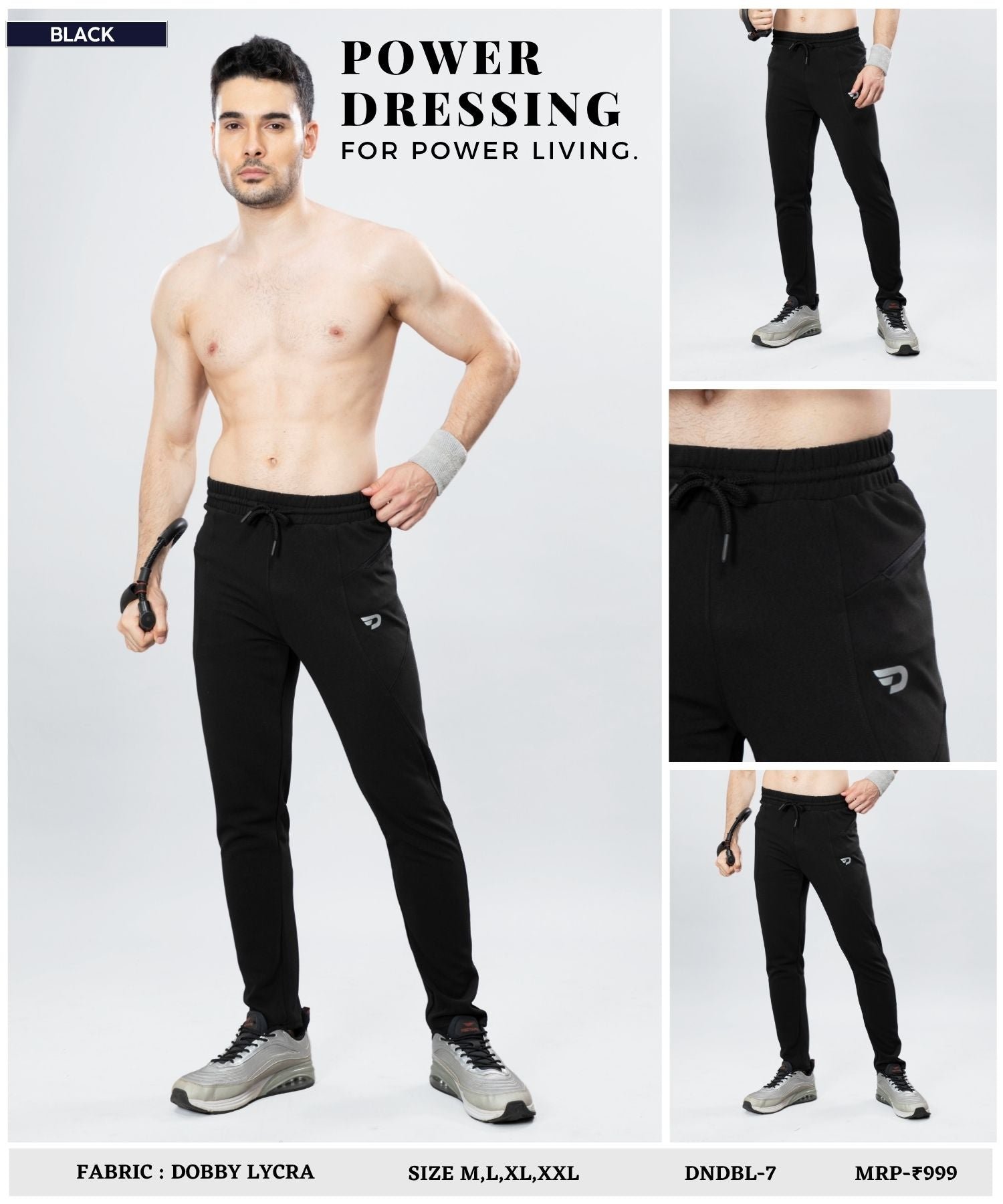 ColorBlock Trackpant – Imported Dobby Lycra ( 280 GSM)