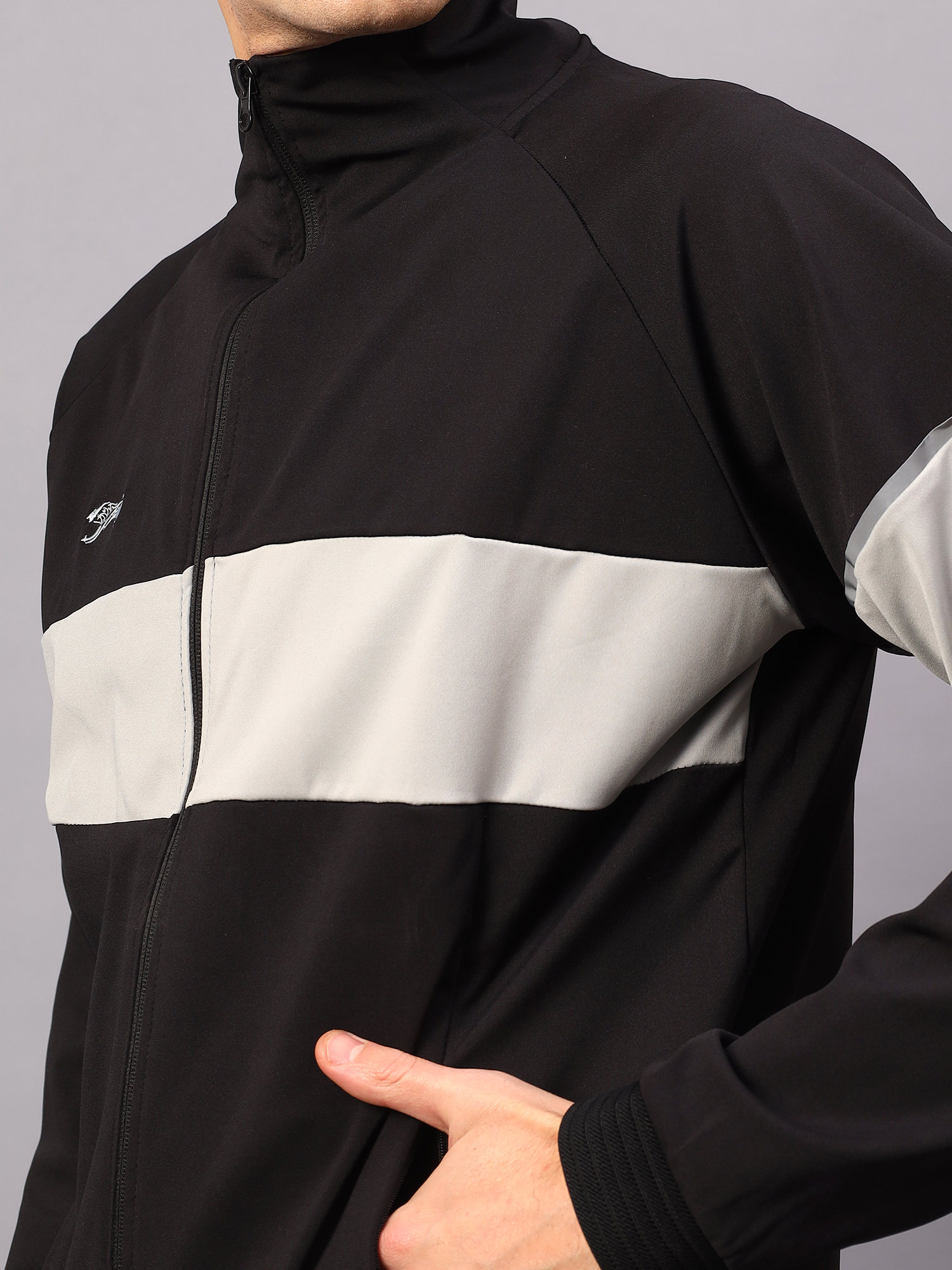 Men's Tracksuit  SNTSW101M-Black/Light Grey-XL