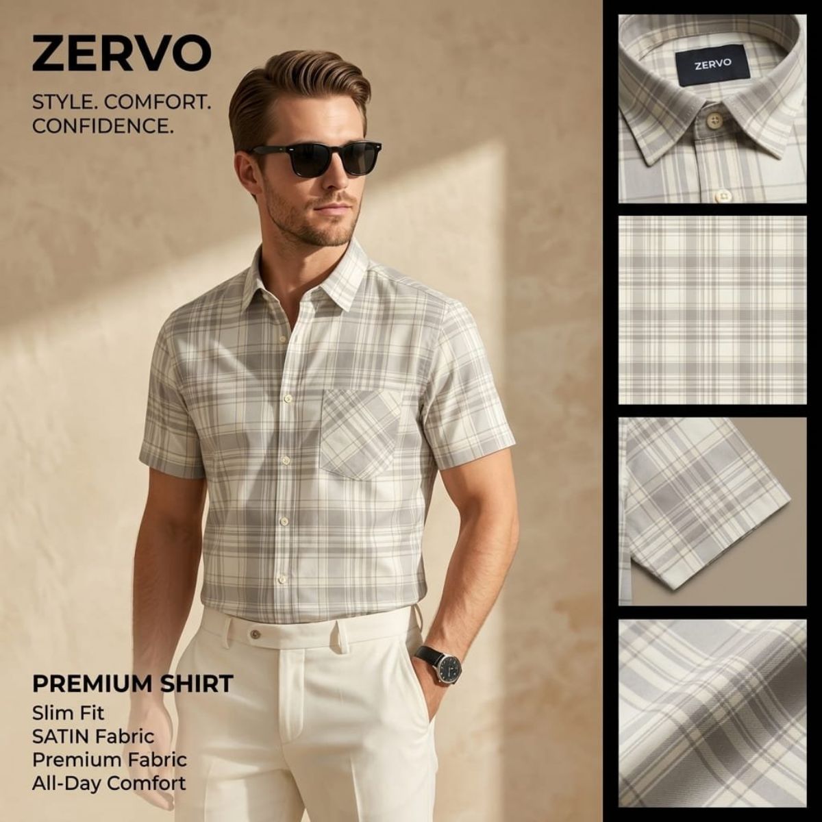 Zervo Men's Cotton Printed Shirts