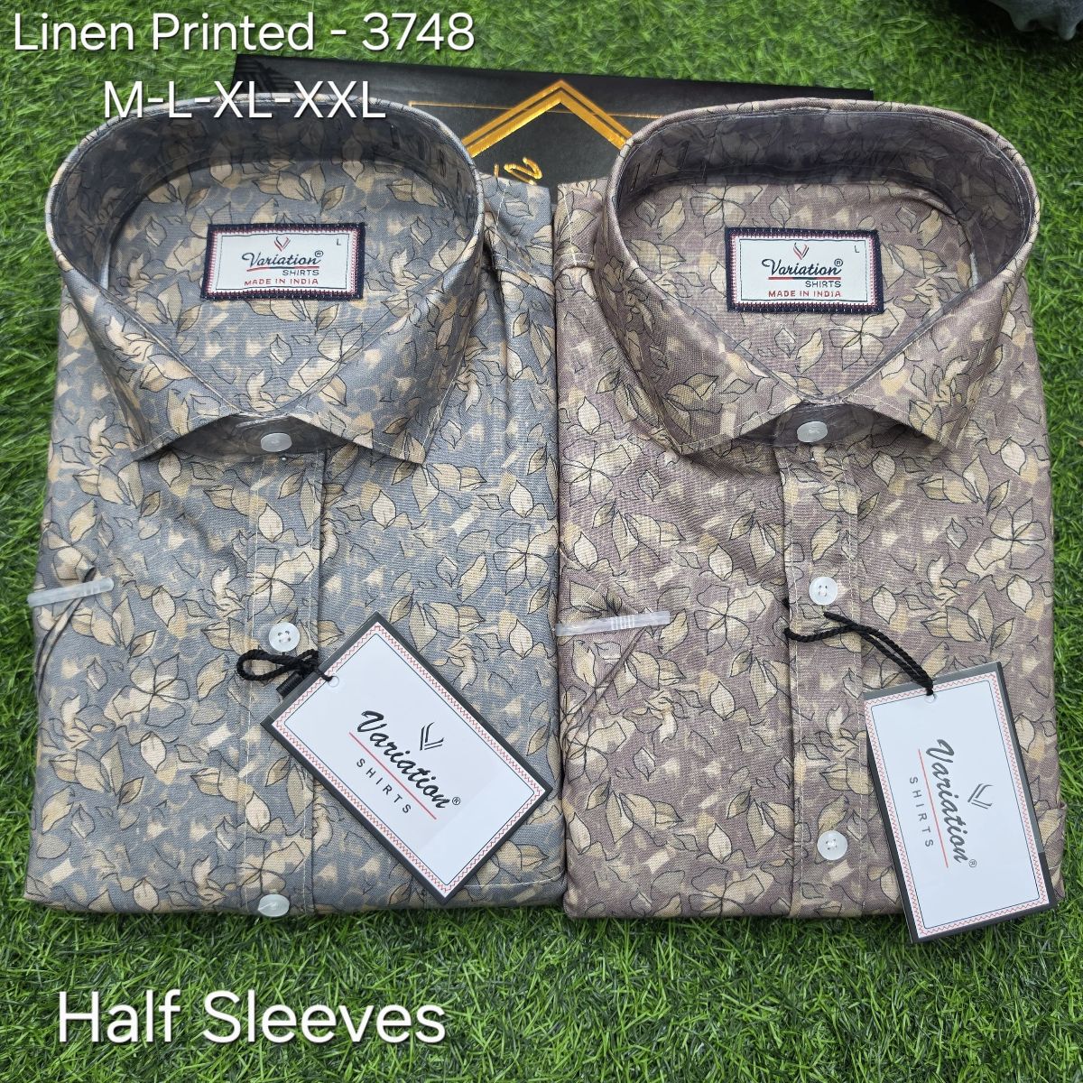 Variation Linen Printed Men's Shirts- 3748