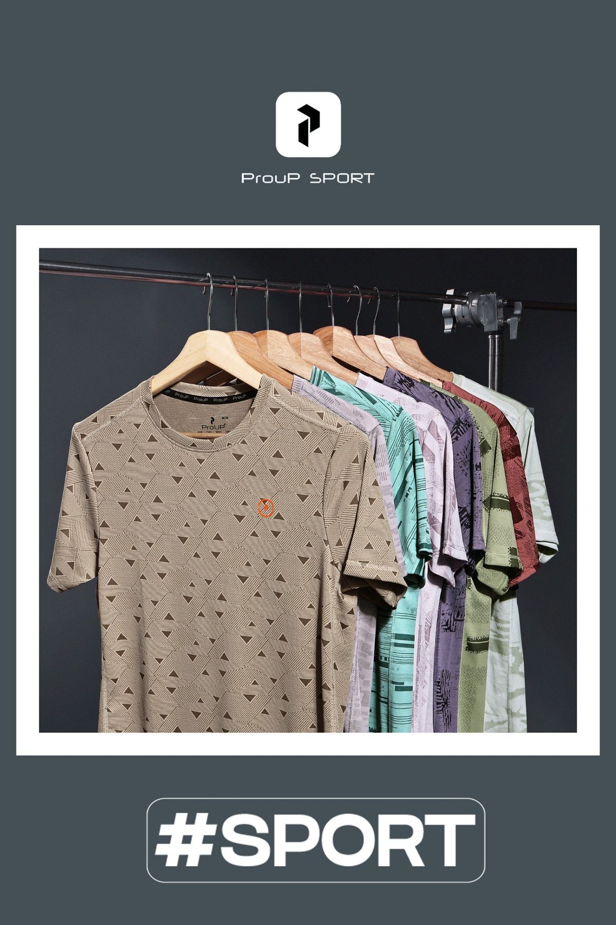 Men's Plain Round Neck Neck Half Sleeves Jacquard Canva T-shirts - D No QR-32_3