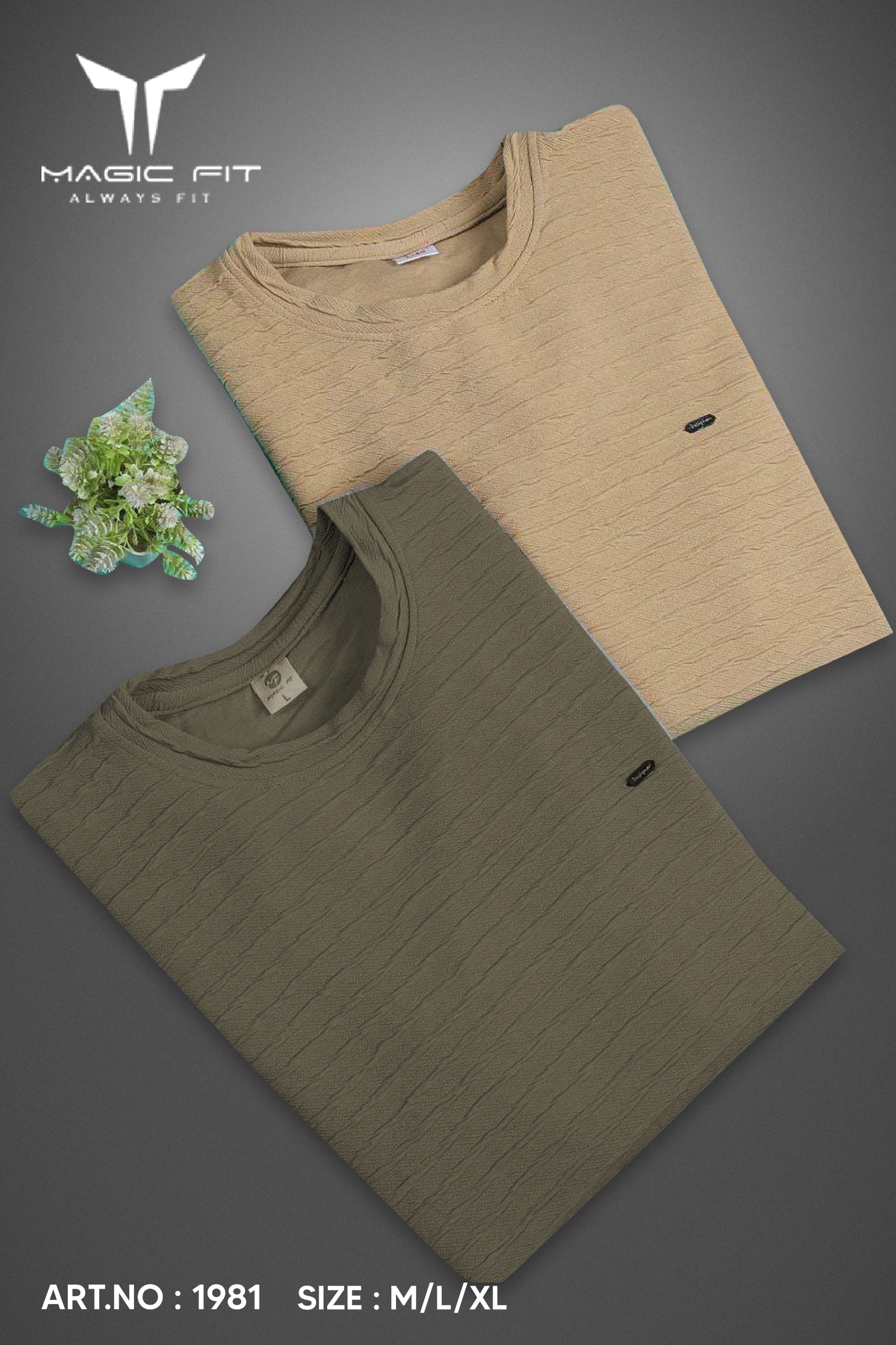 BRAND :-MagicFit  MENS Full Sleeve Round Neck Tshirt,1981/1735:XL