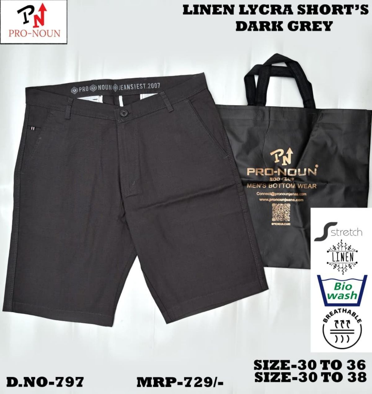 Pro-Noun Men's Shorts - 797 (30-36)