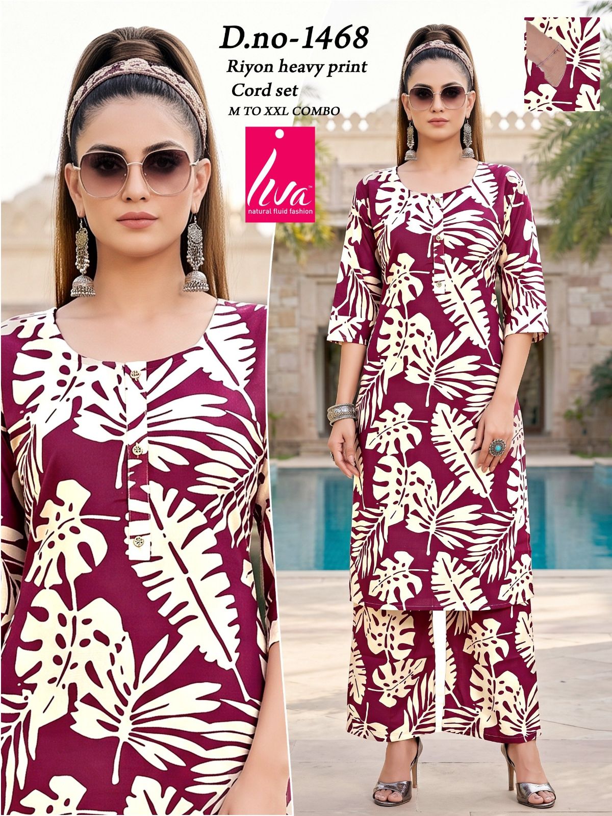 Women's Designer Kurti and bottom set- 1468