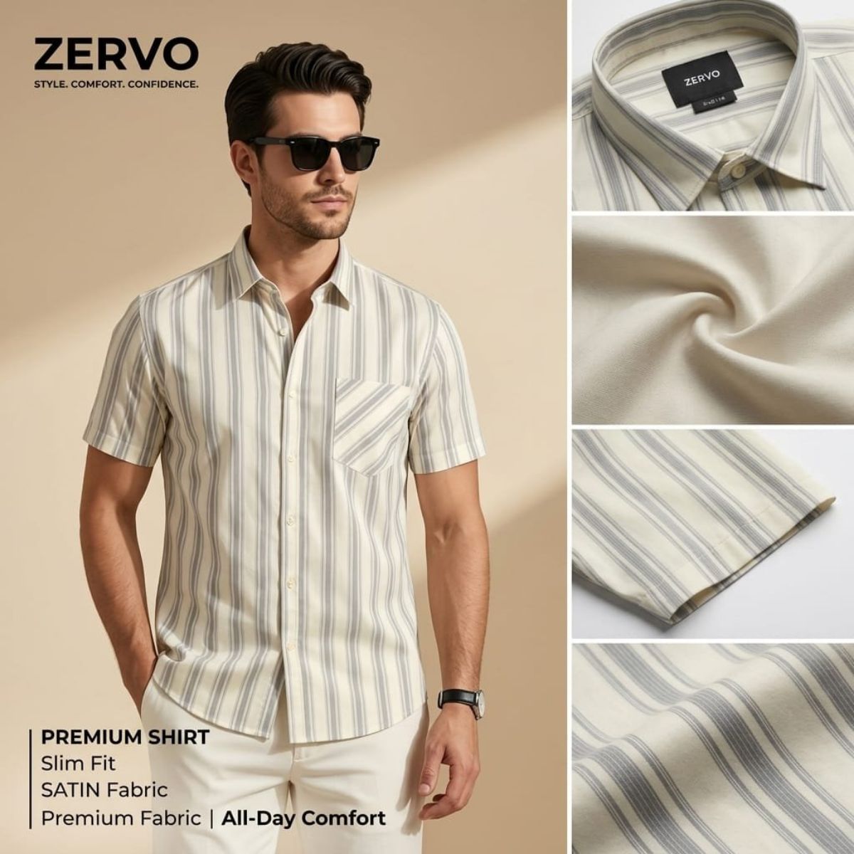 Zervo Men's Cotton Printed Shirts