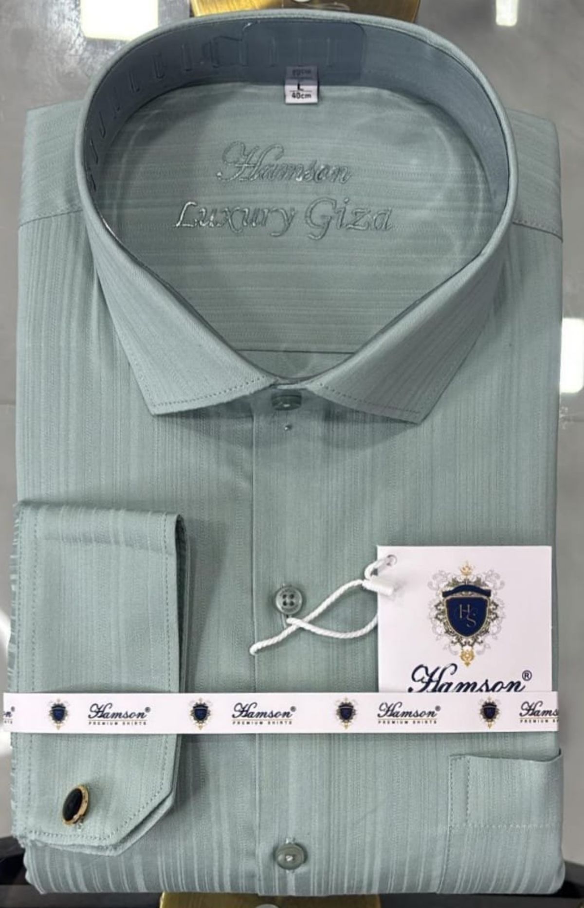 Hamson Italian Giza Cotton Designer Shirts for Men's Lycra