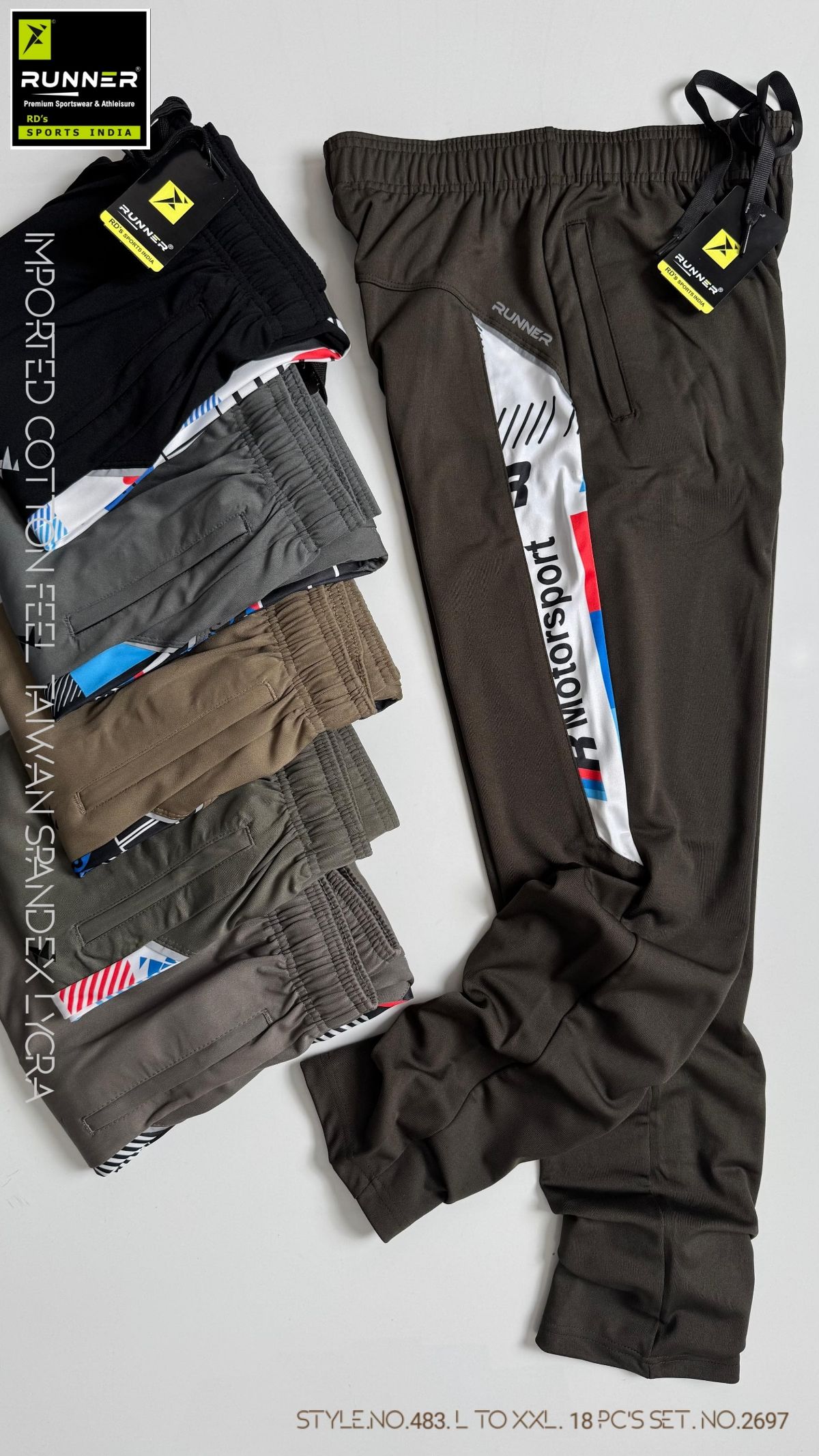RUNNER Men's Trackpants D No- 483
