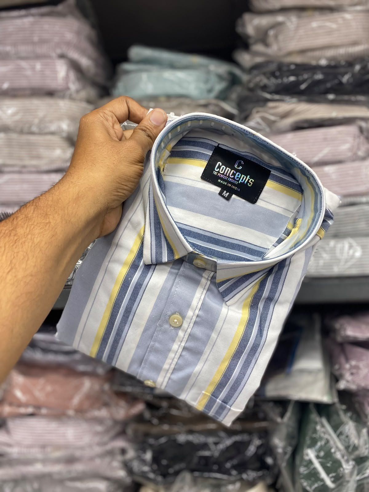 Concepts Men's Shirts Oxford Cotton Stripes