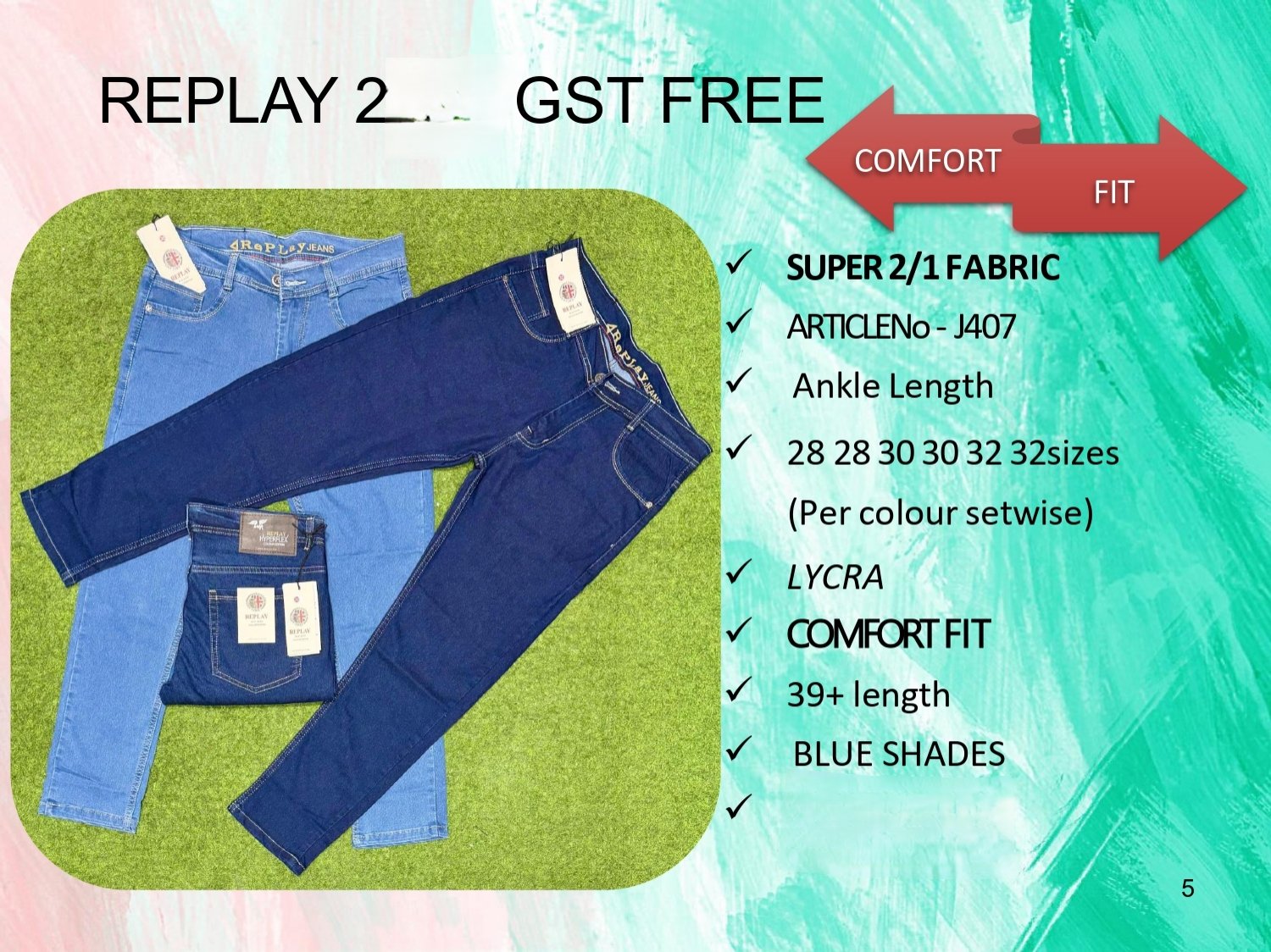 Men's Denim Jeans- REPLAY