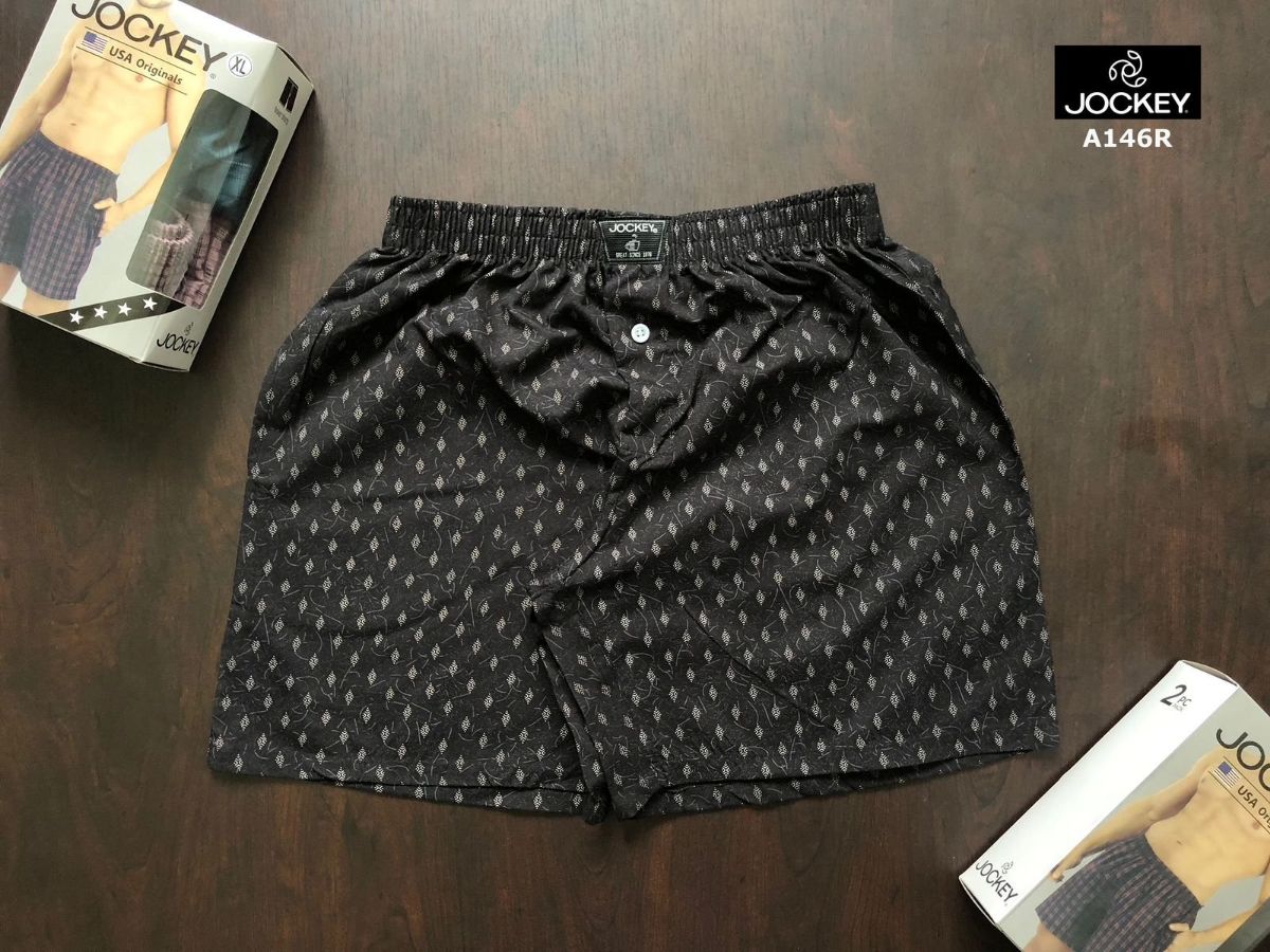 JOCKEY MENS WOVEN AOP BOXERS SHORTS