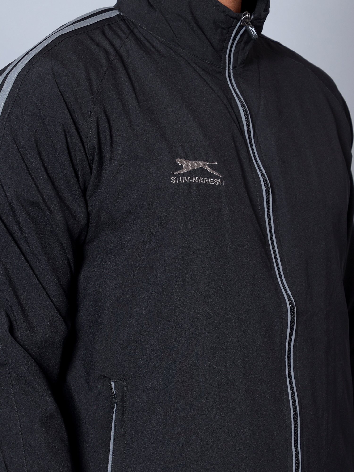Men's Tracksuit  478A-Black/Dark Grey-XXL-TZ