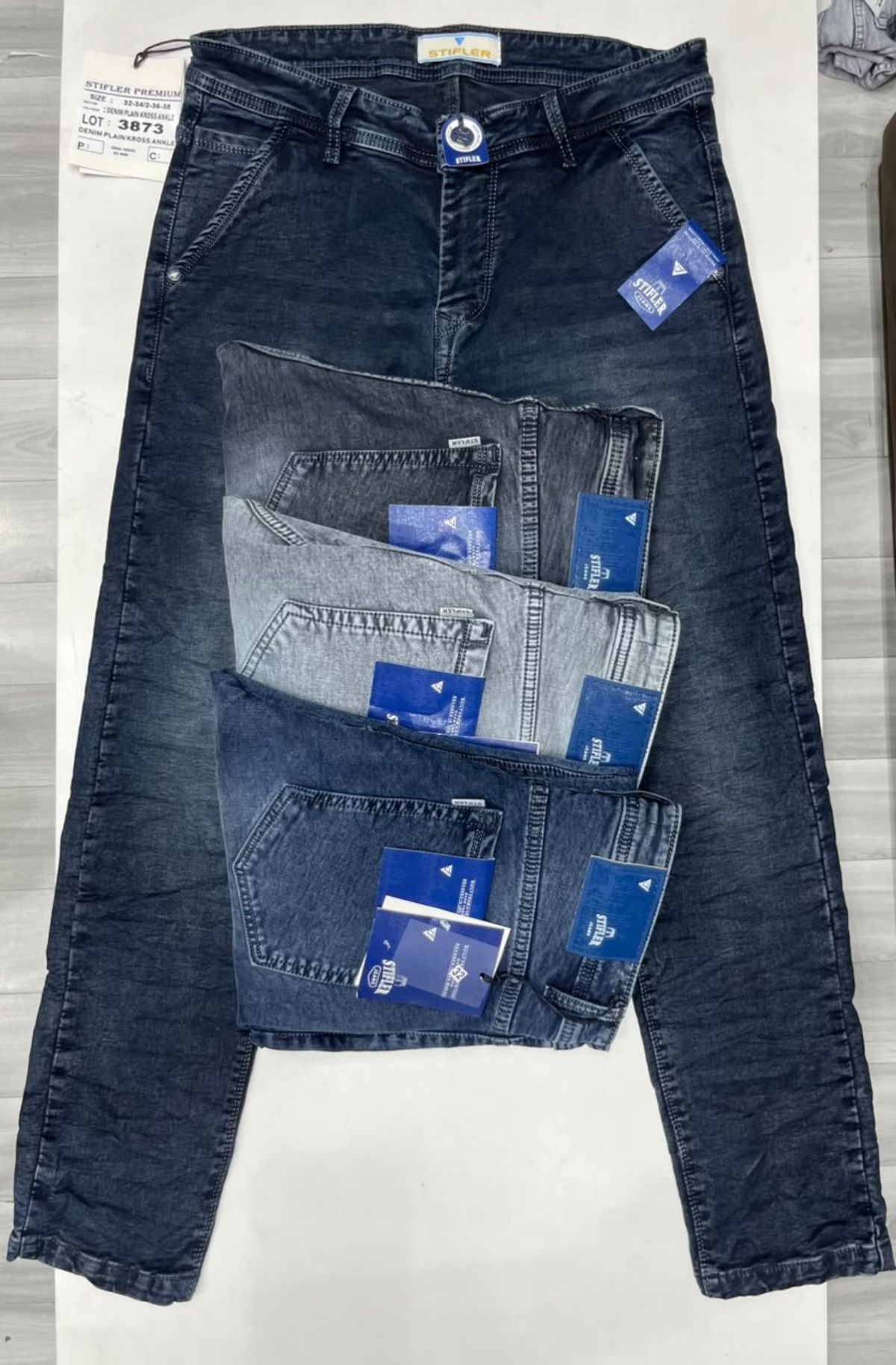 Denim Jeans For Men's - 3873