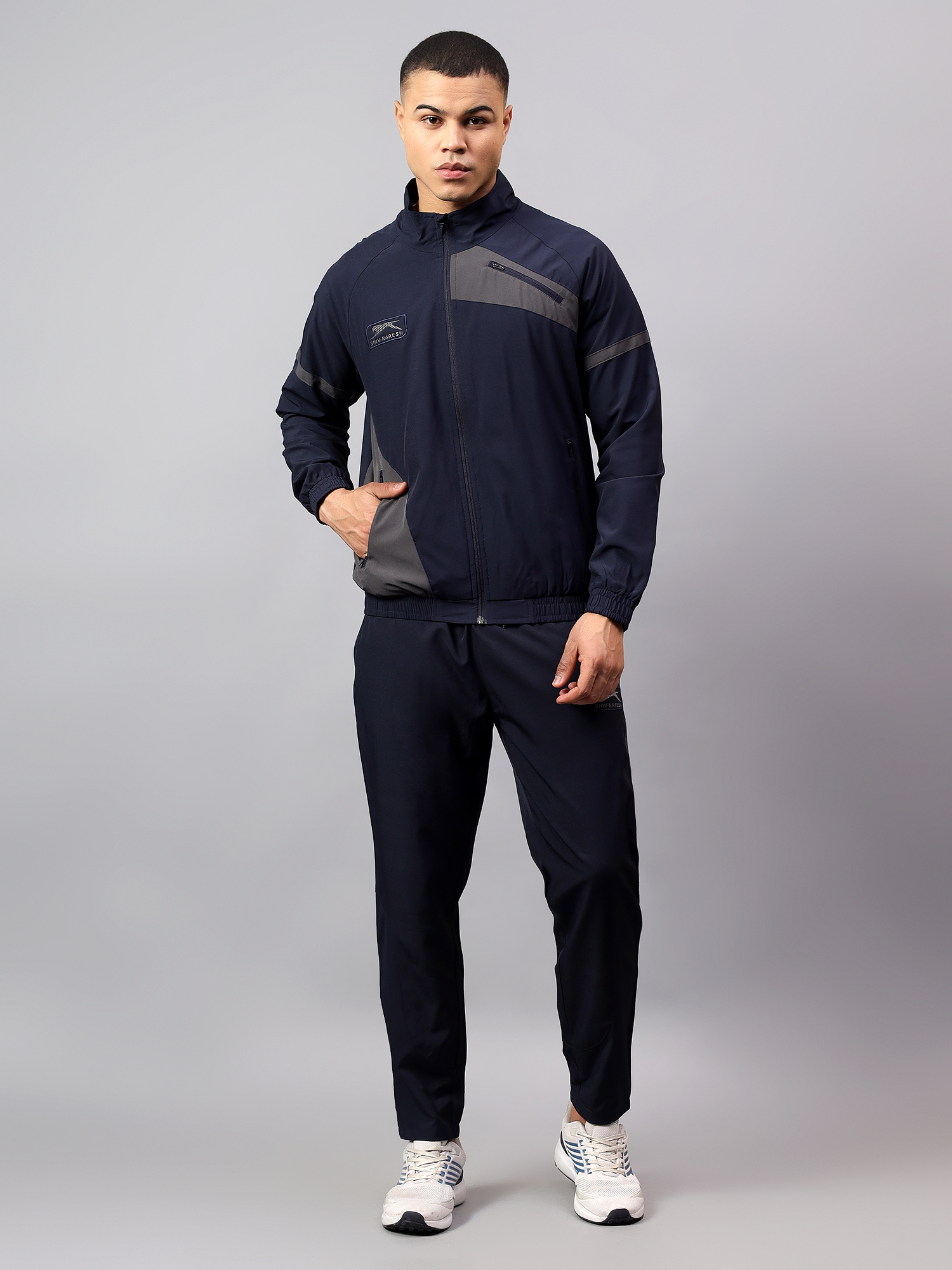 Men's Tracksuit  SNTSW109M-Navy/Dark Grey-S