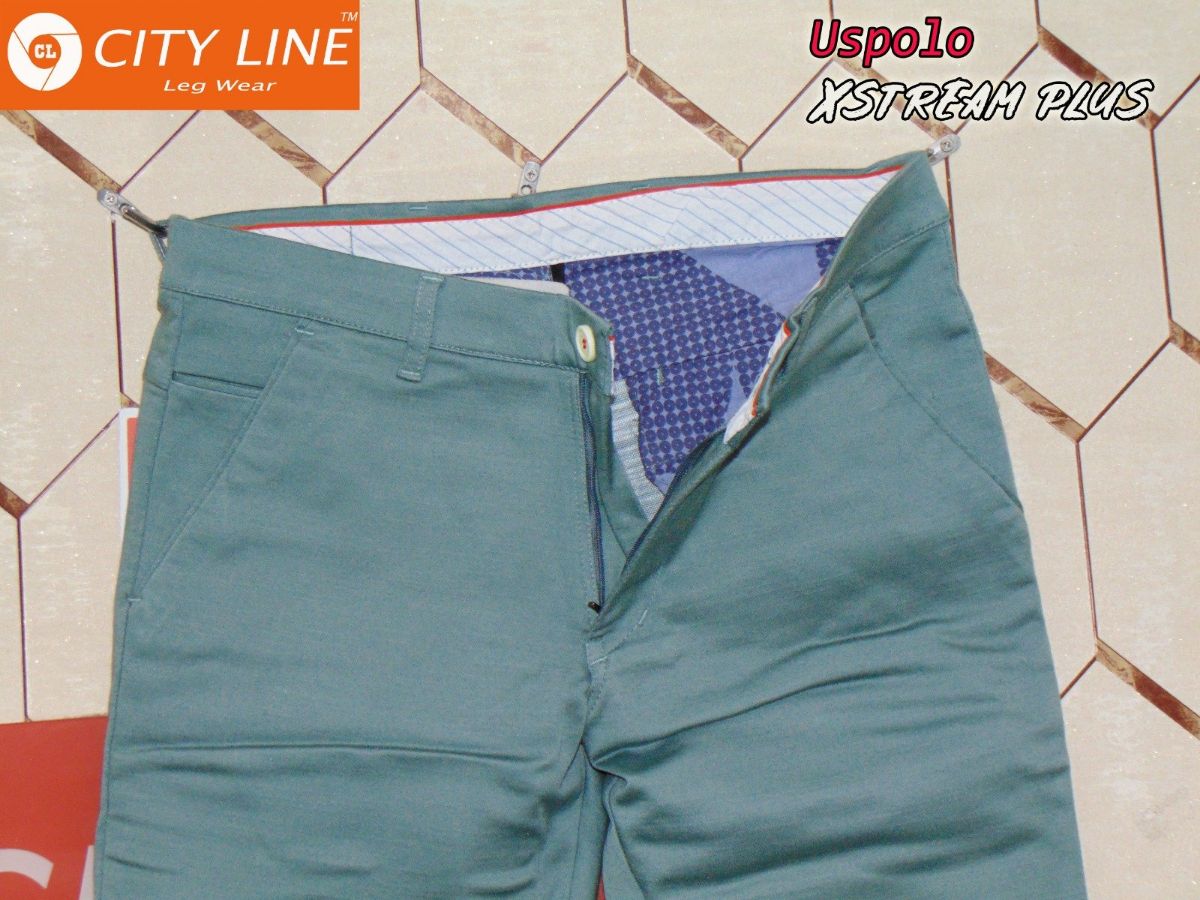 Men's cotton Knitted PostCard TealBlue Pant- 9071