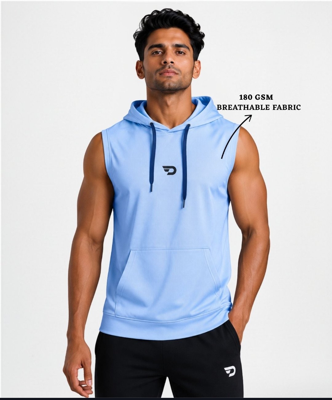 Imported Reebok Knit Lycra Fabric Vest (GSM 180)