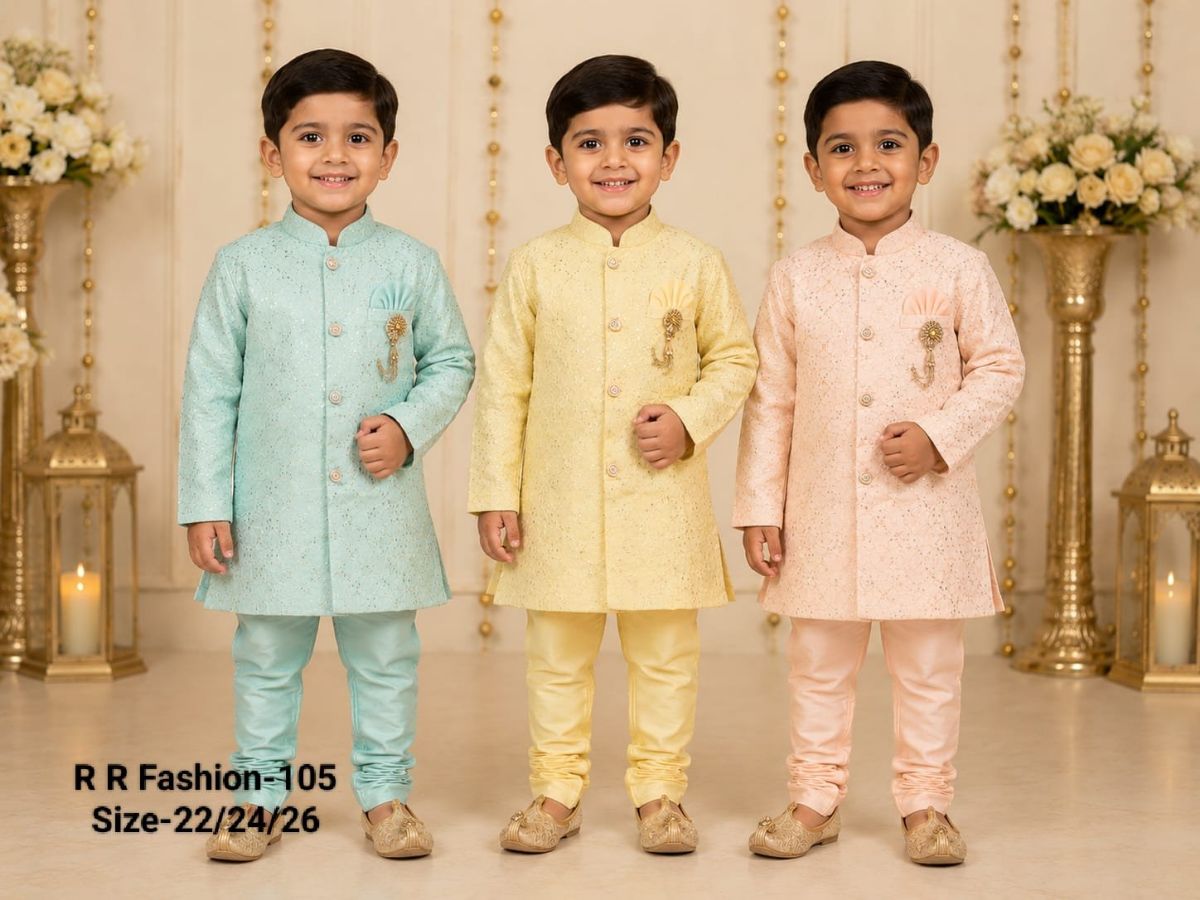 R R FASHION- Kids Kurta Pajama Set- 105
