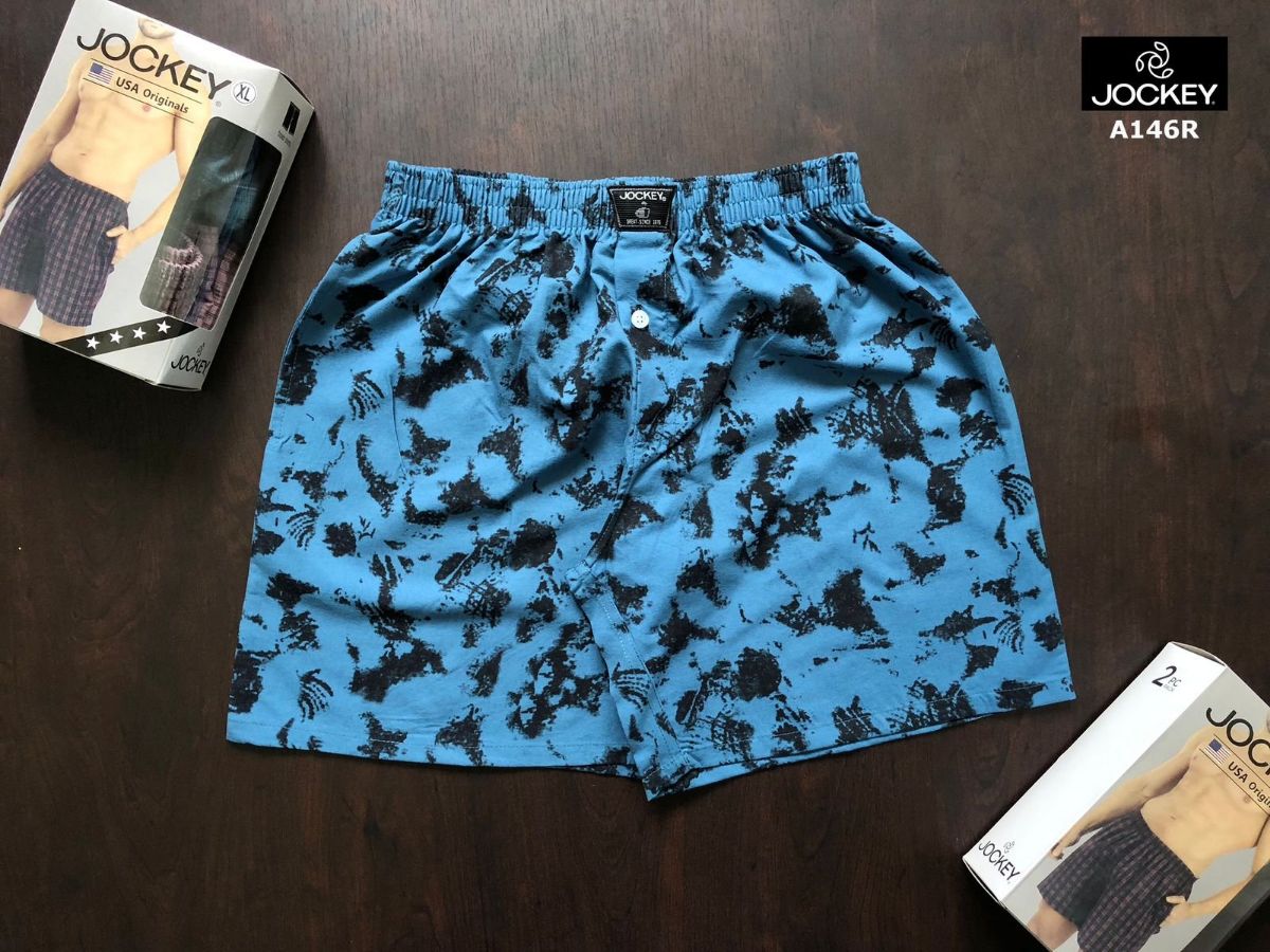 JOCKEY MENS WOVEN AOP BOXERS SHORTS