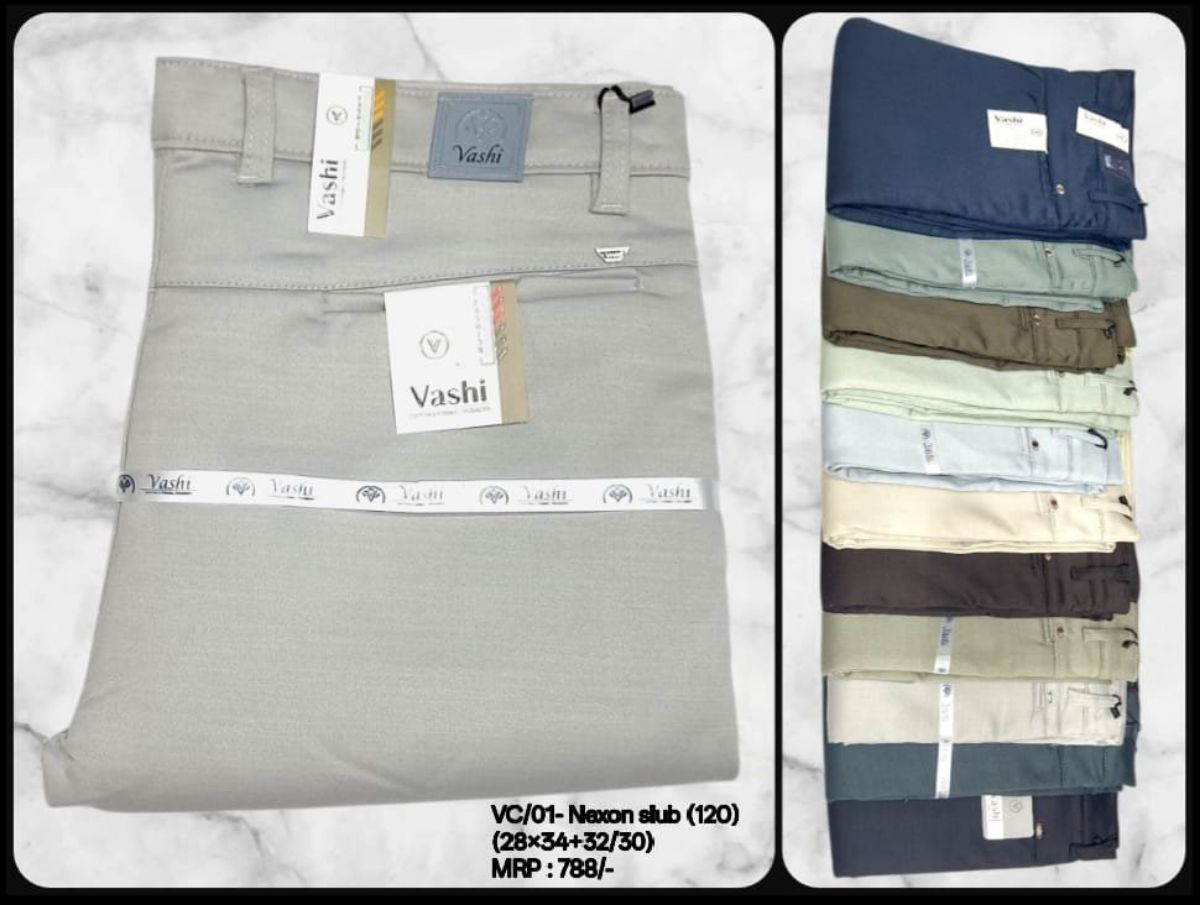 Trouser For Men's - VC/01- Nexon Slub (120)