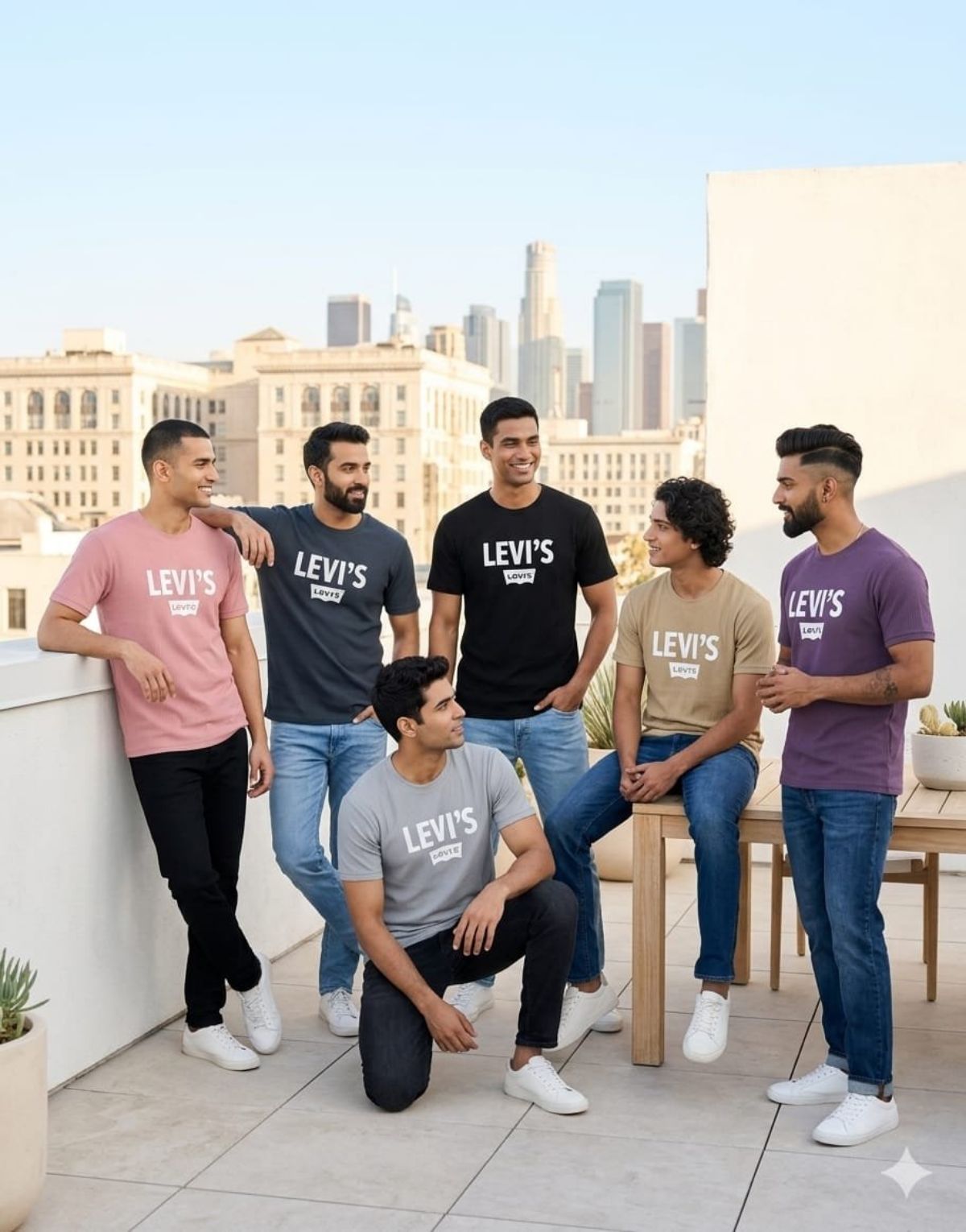 Men's LVS Frill Knit T-shirts